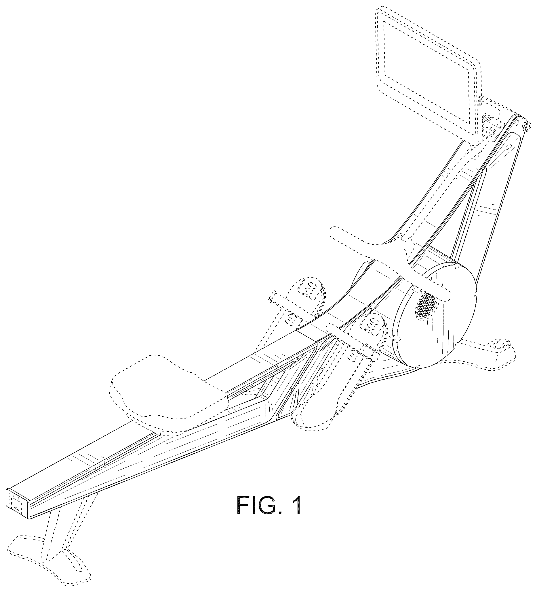 Patent USD1044975 Figure 1 – Exercise machine