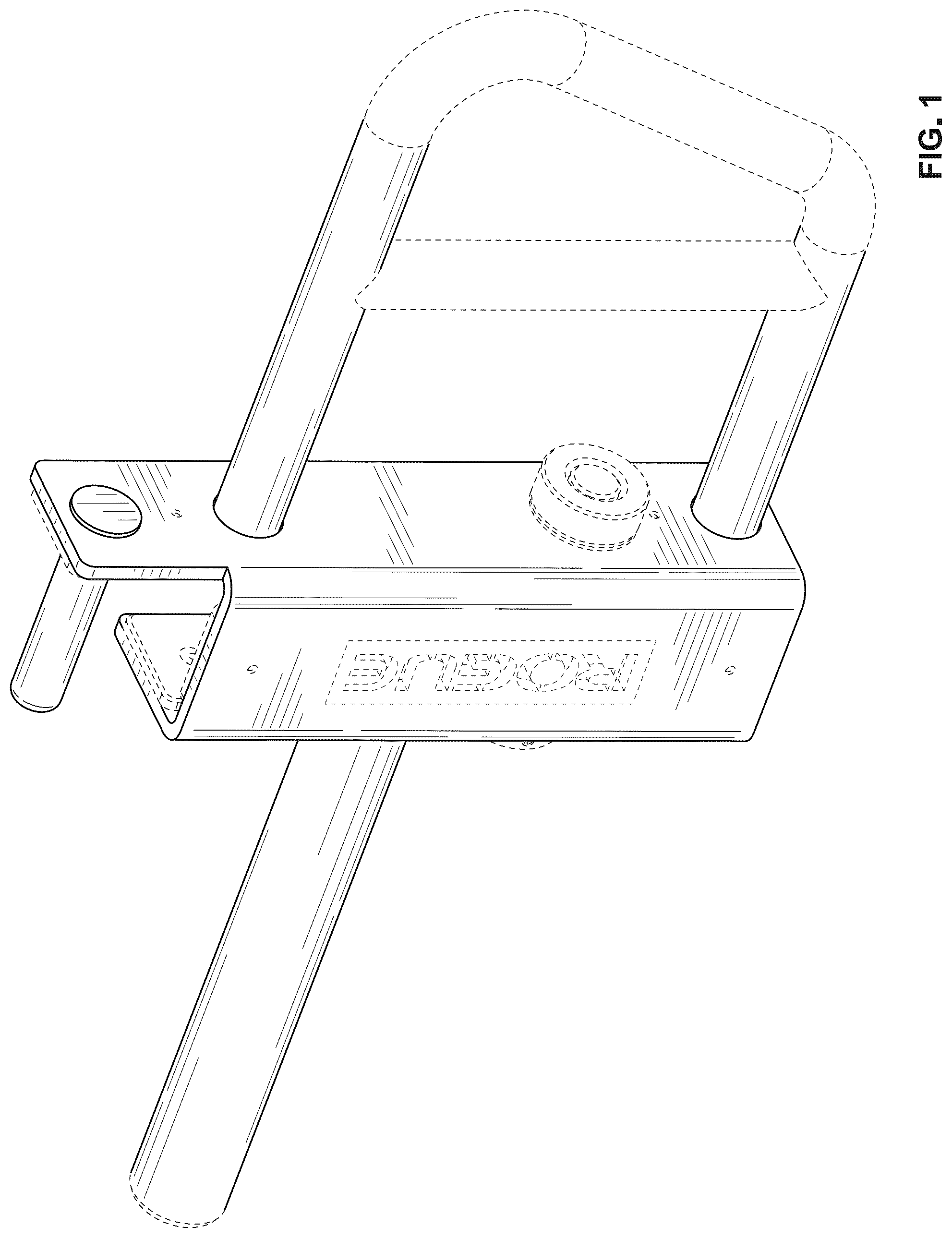Patent USD1044981 Figure 1 – Handle bracket
