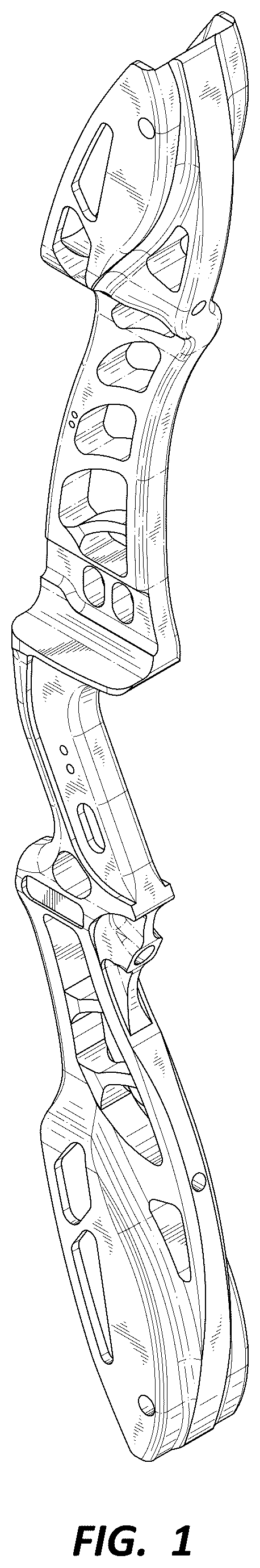 Patent USD1044995 — Archery bow riser — Figure 1