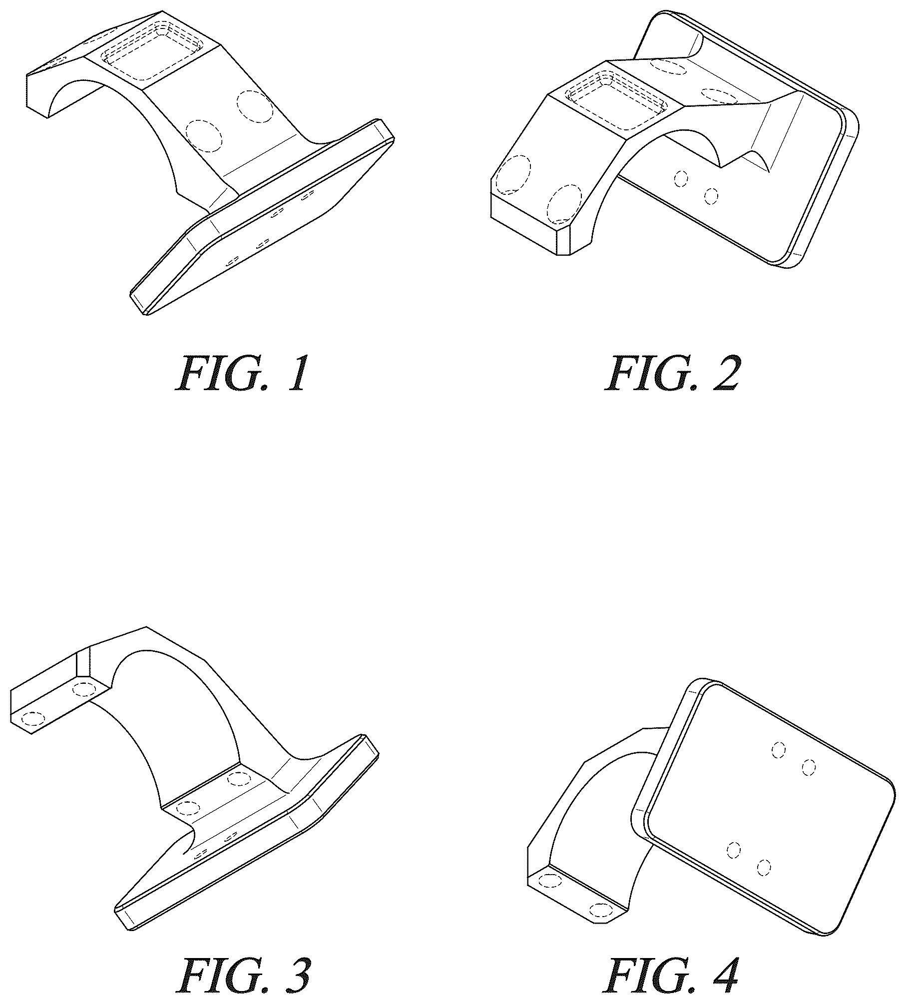 Patent USD1045004 — Offset optic mount for a firearm — Figure 1