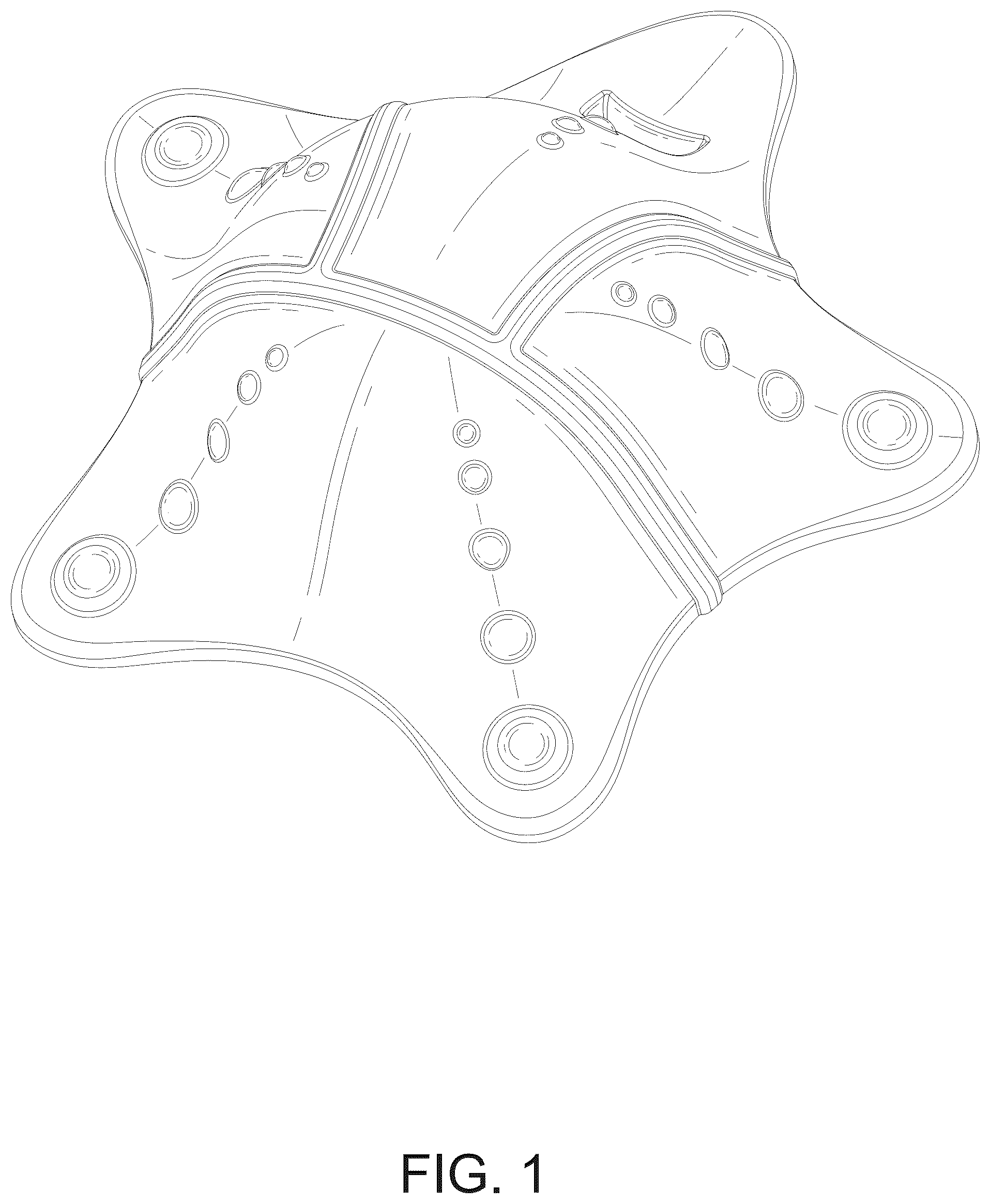 Patent USD1045029 — Bathtub overflow drain cover — Figure 1