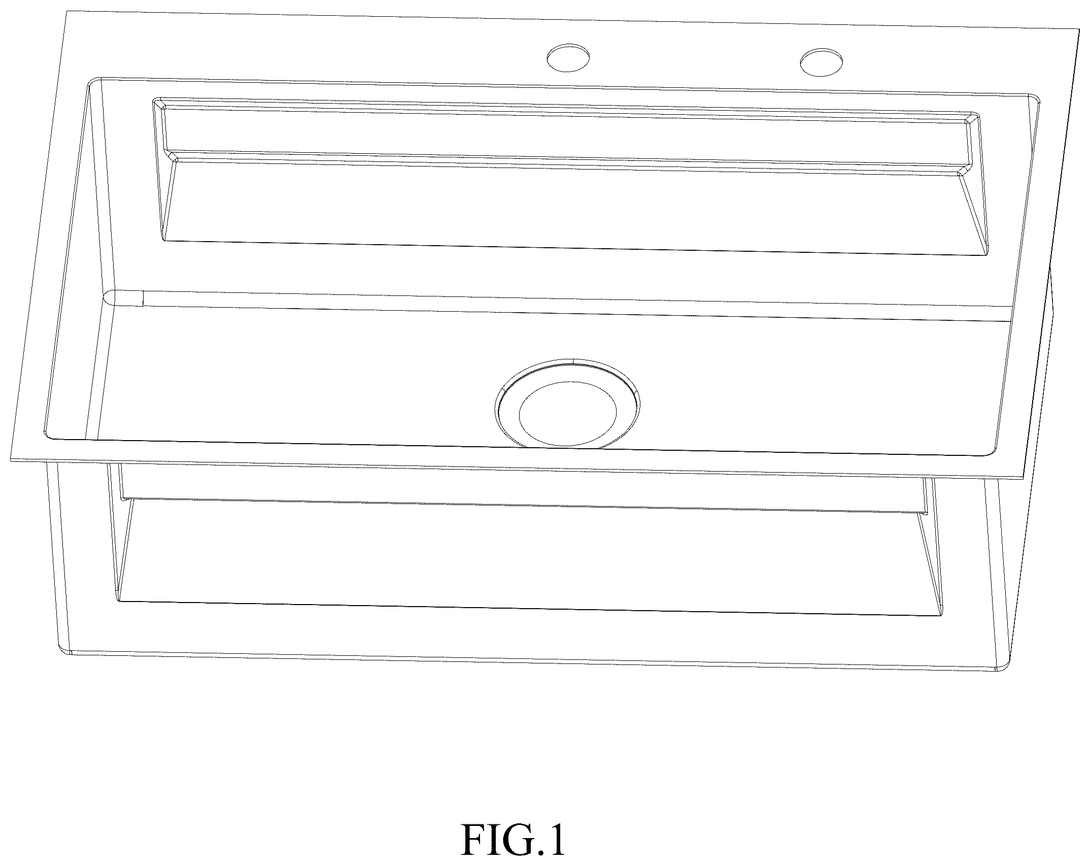 Patent USD1045034 — Kitchen sink — Figure 1