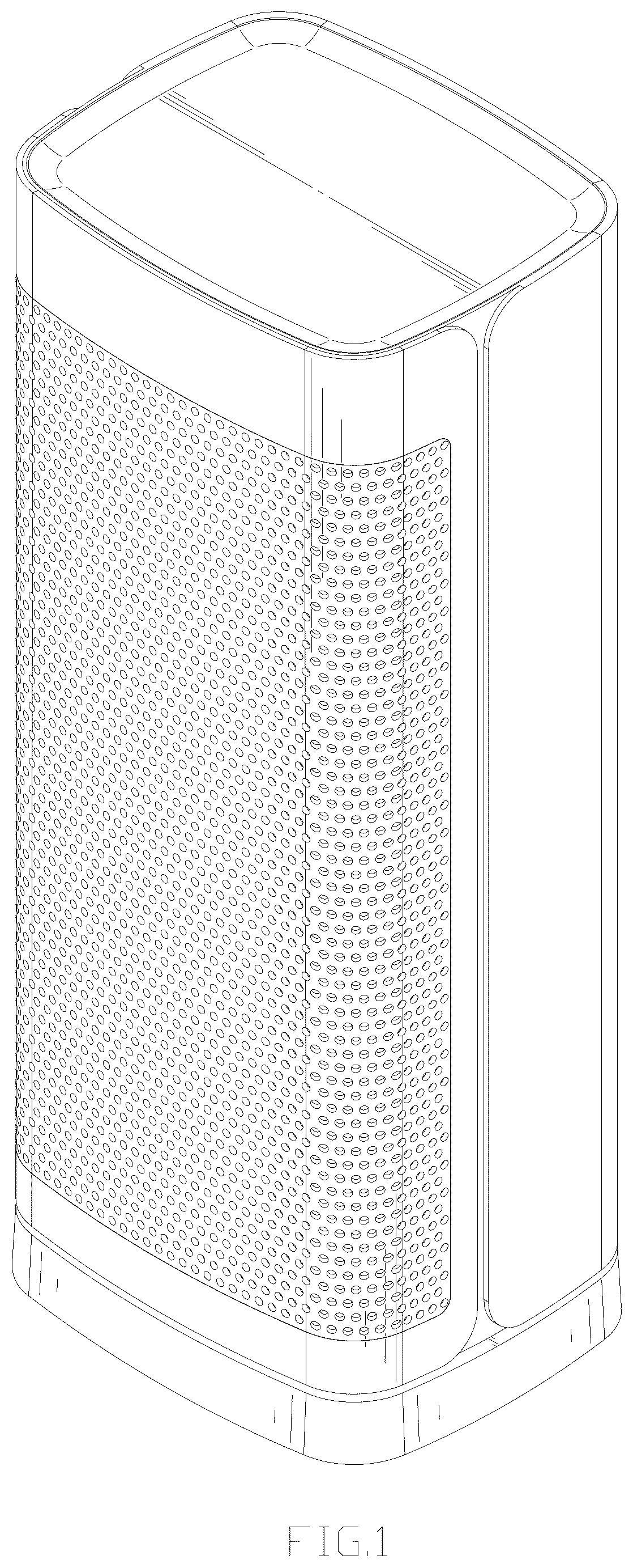 Patent USD1045039 Figure 1 – Fan heater