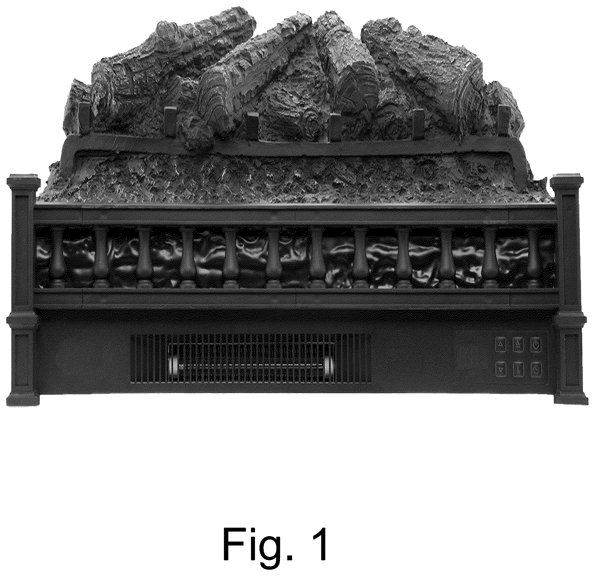 Patent USD1045042 — Electric fireplace — Figure 1