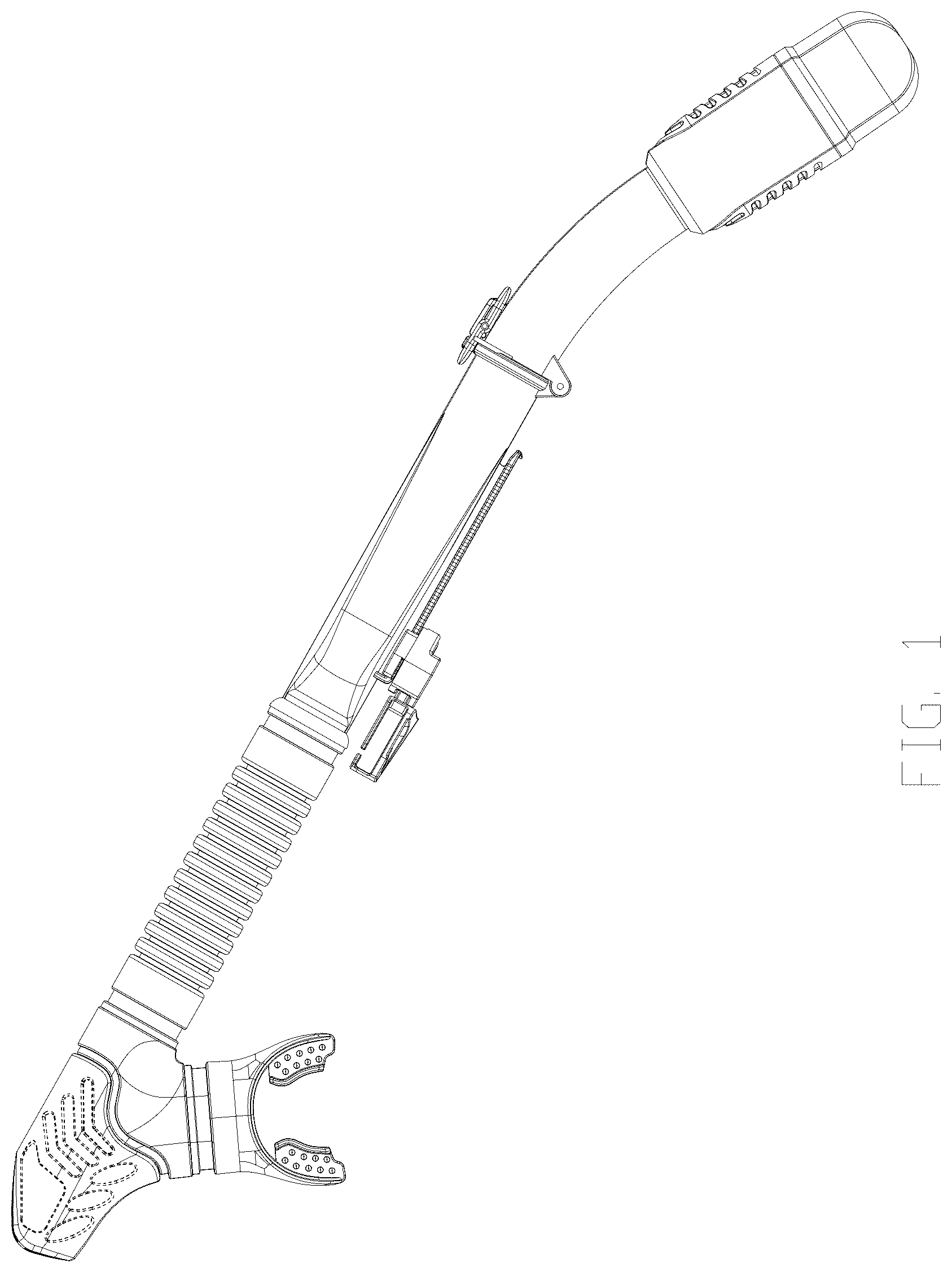 Patent USD1045069 — Foldable snorkel — Figure 1