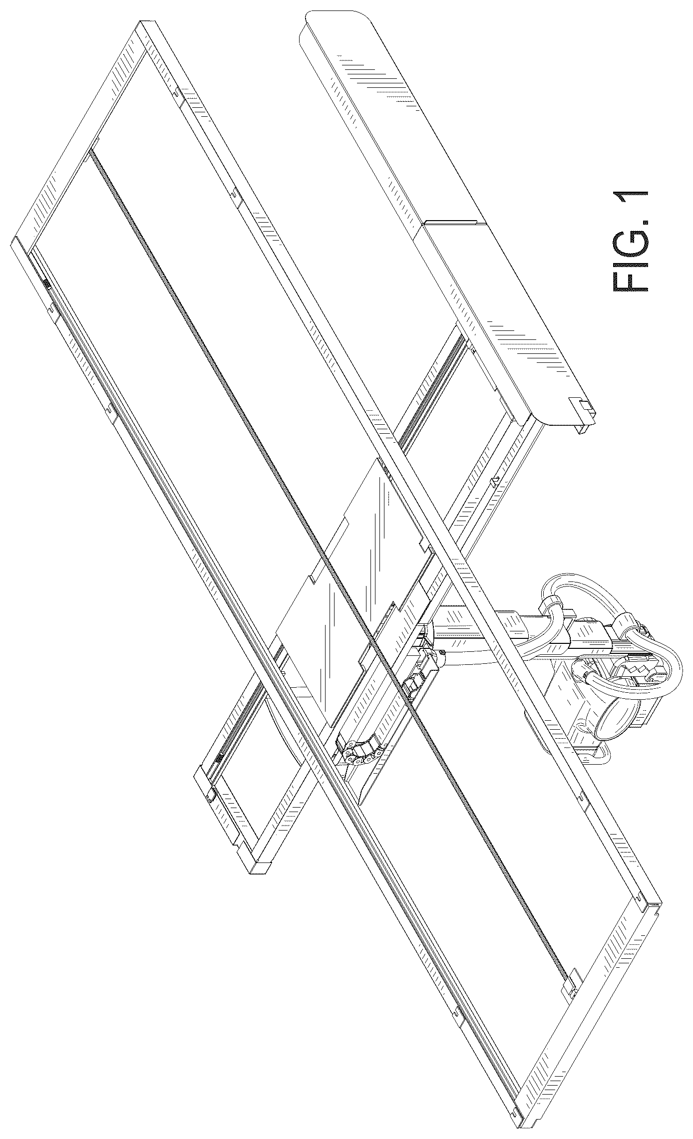 Patent USD1045092 Figure 1 – Overhead support device