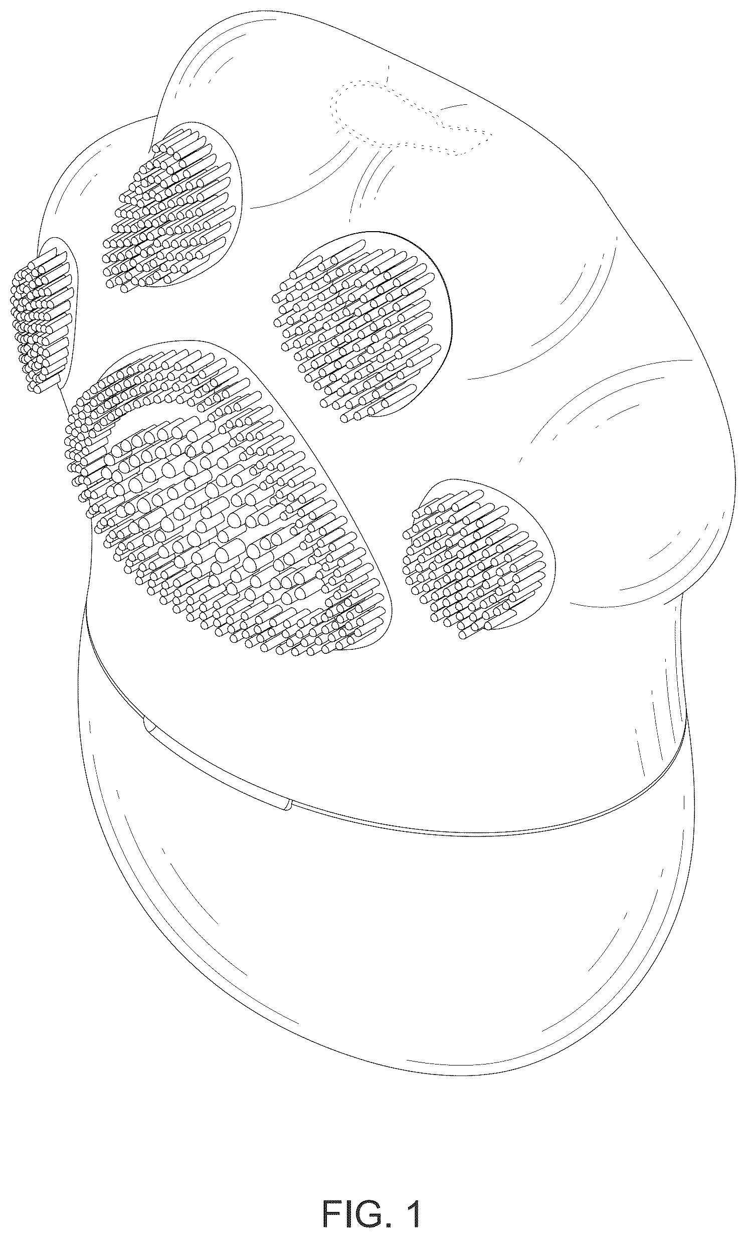 Patent USD1045115 — Portable massage brush — Figure 1