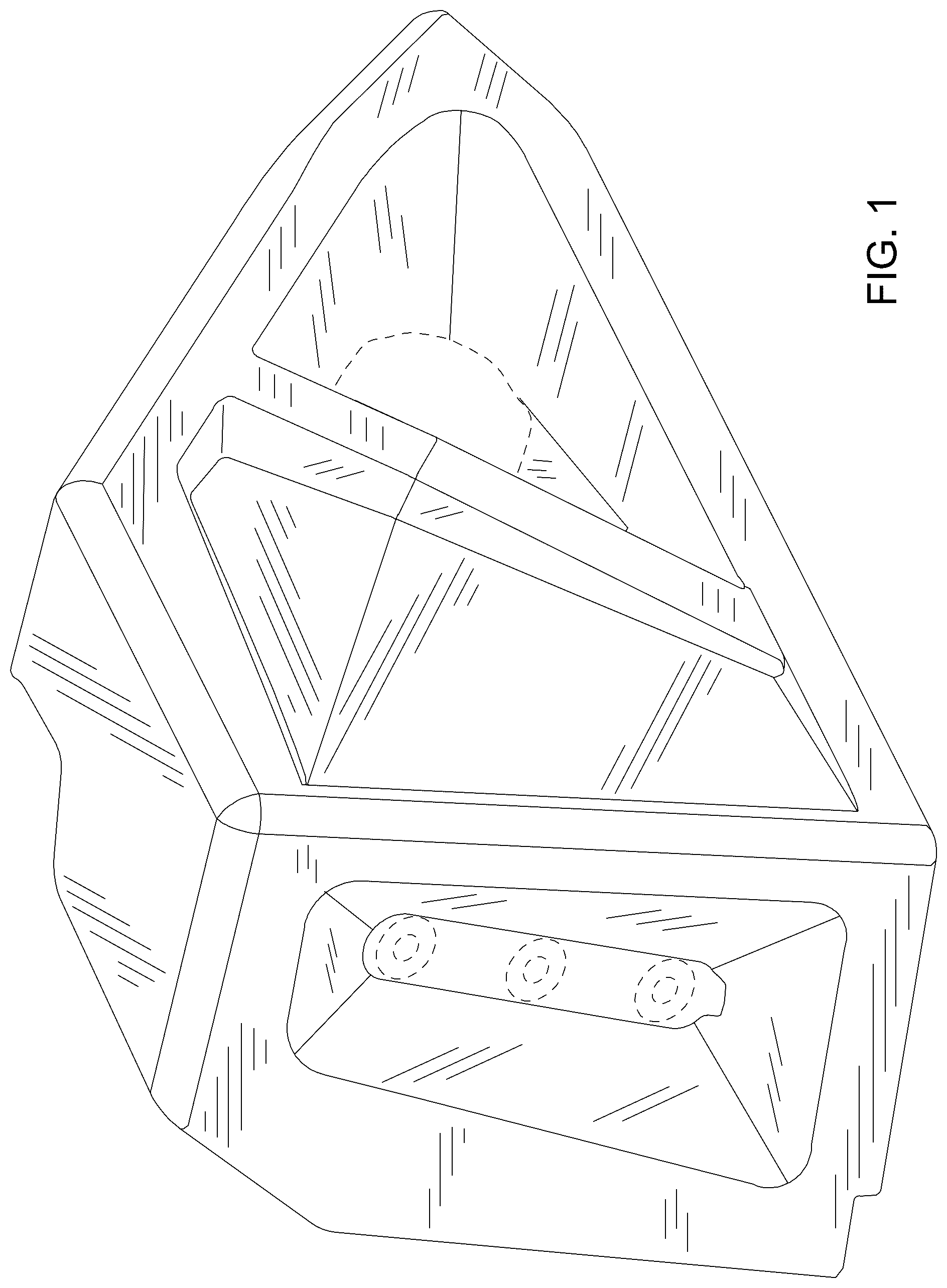 Patent USD1045145 — Mower lighting housing — Figure 1
