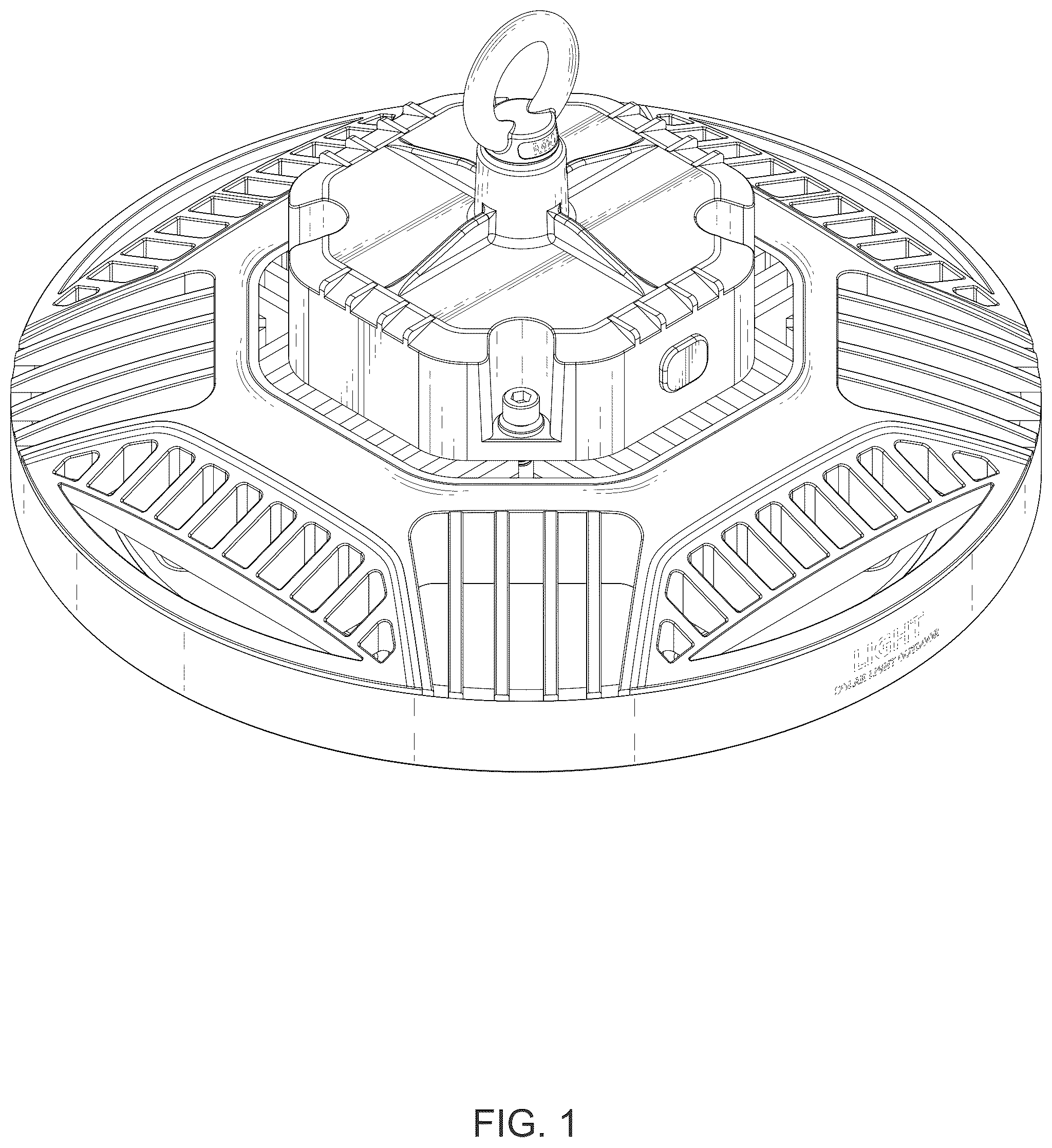 Patent USD1045150 — UFO high bay light — Figure 1