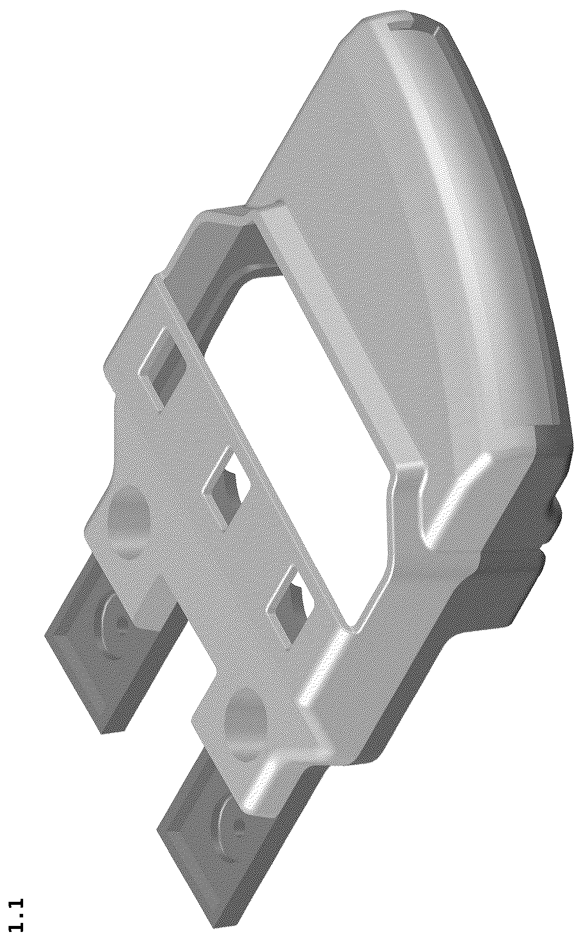 Patent USD1045154 — Lens module for automotive lamps — Figure 1