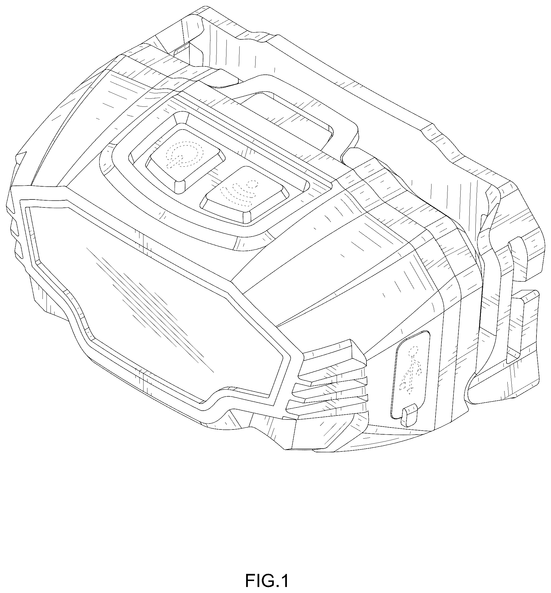 Patent USD1045162 Figure 1 – Head lamp