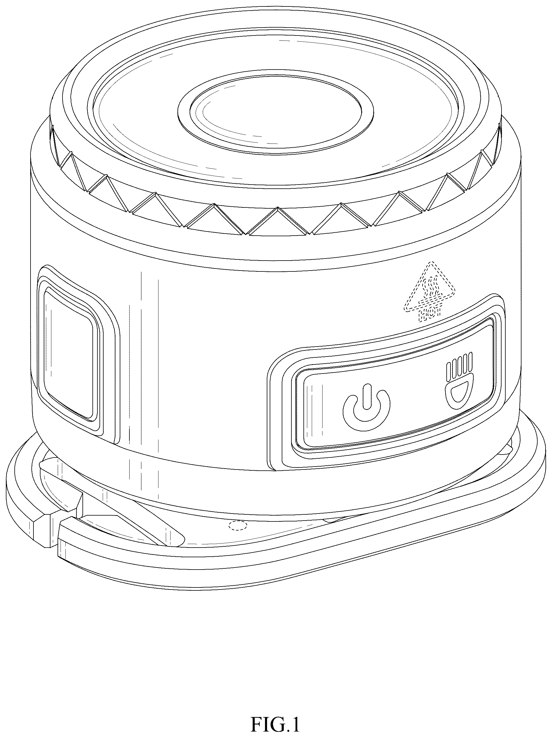 Patent USD1045163 Figure 1 – Head lamp