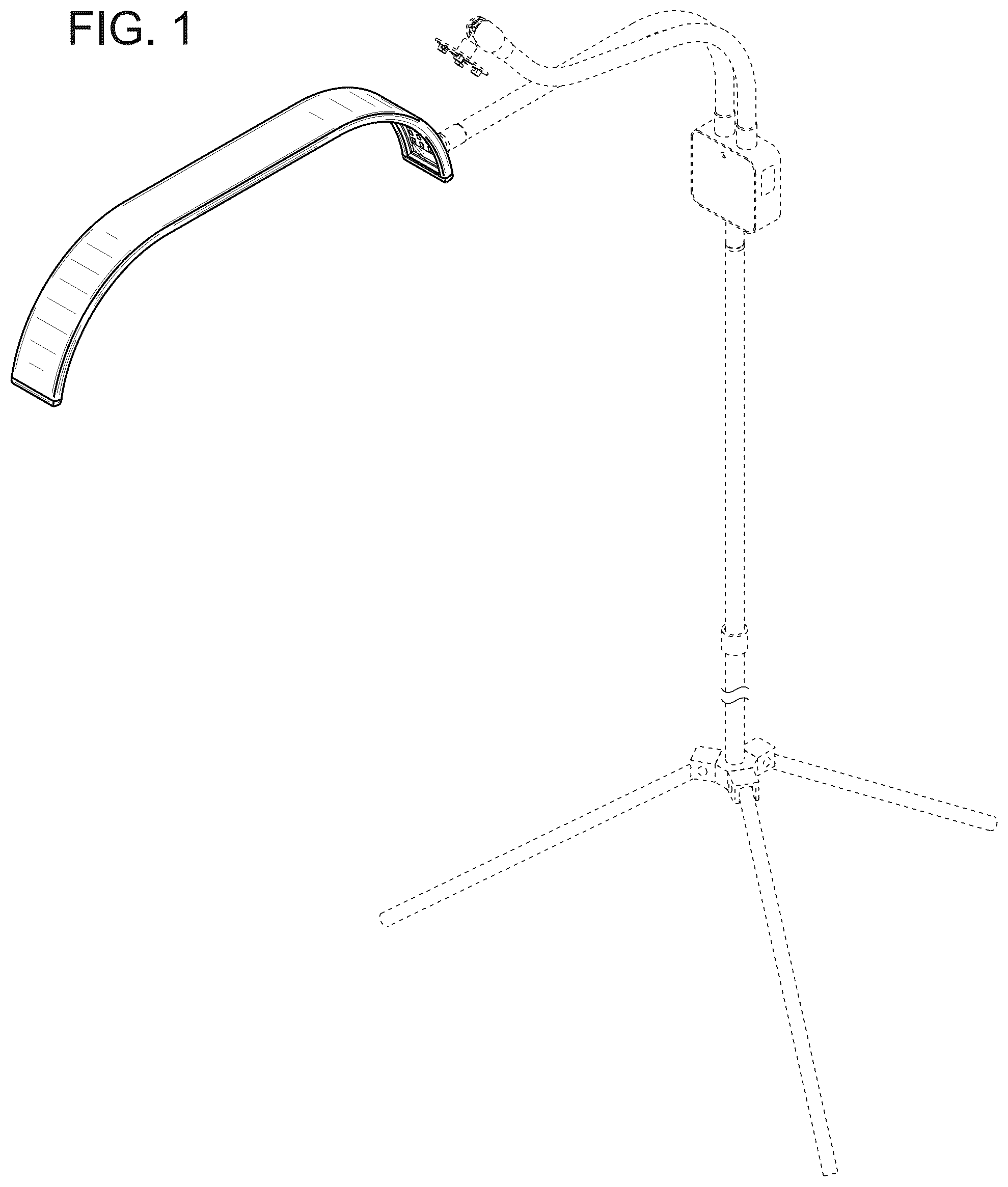 Patent USD1045169 — Curved light — Figure 1