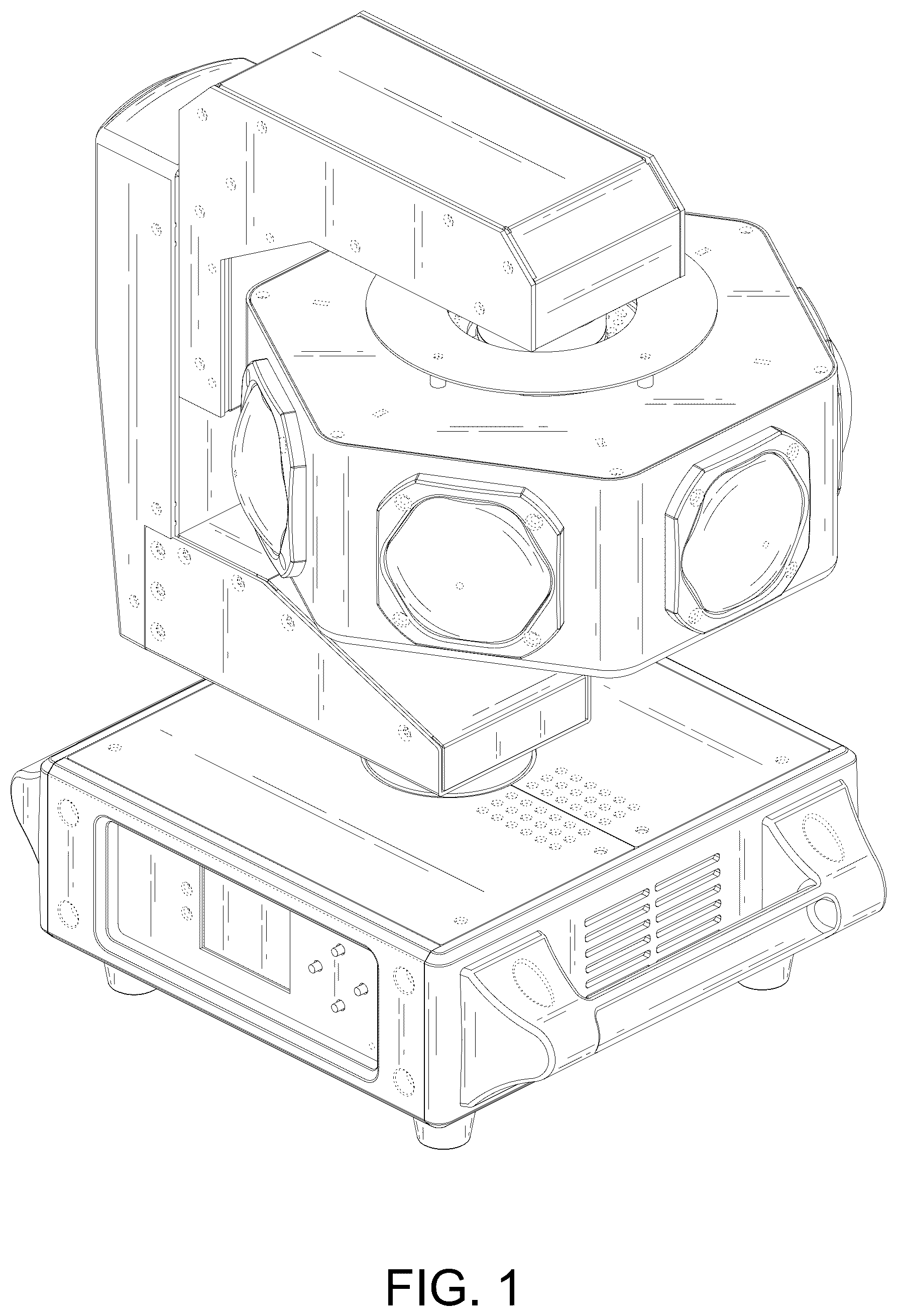 Patent USD1045172 Figure 1 – Stage light