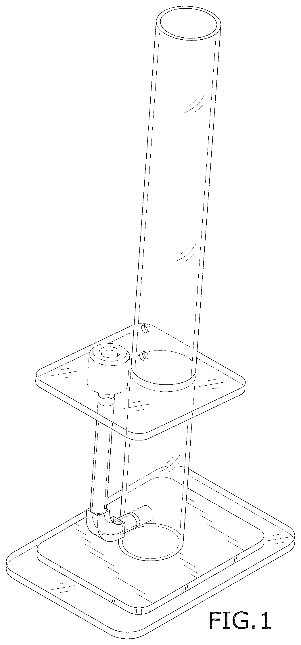 Patent USD1045209 Figure 1 – Water pipe