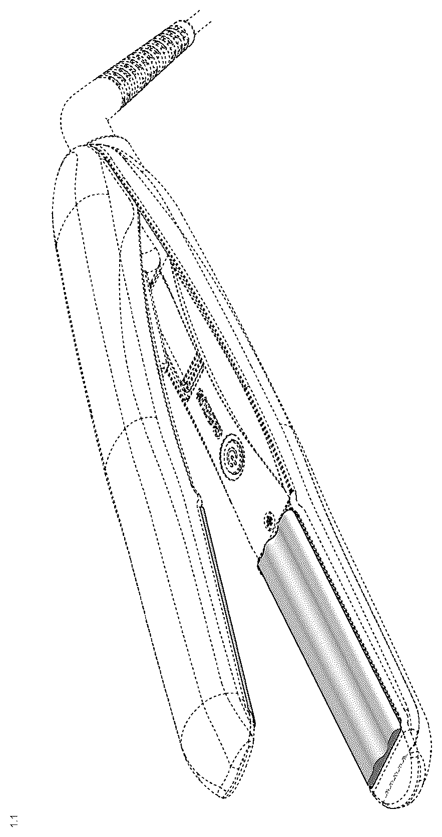Patent USD1045211 — Hair straightener — Figure 1