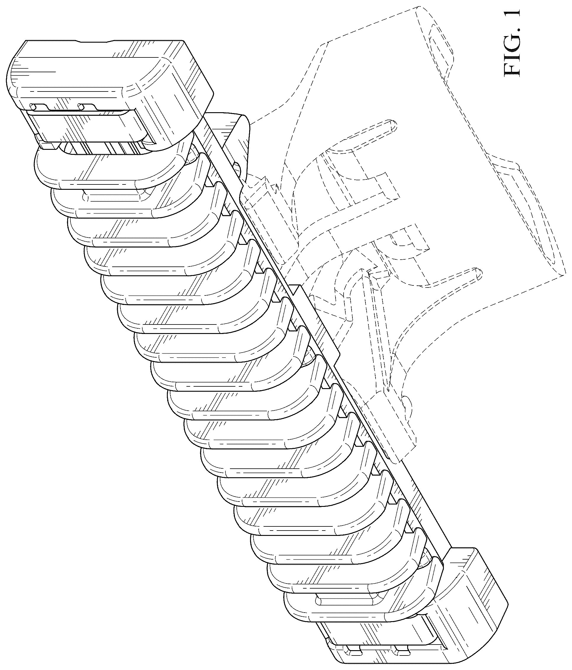 Patent USD1045217 — Shaving razor cartridge — Figure 1