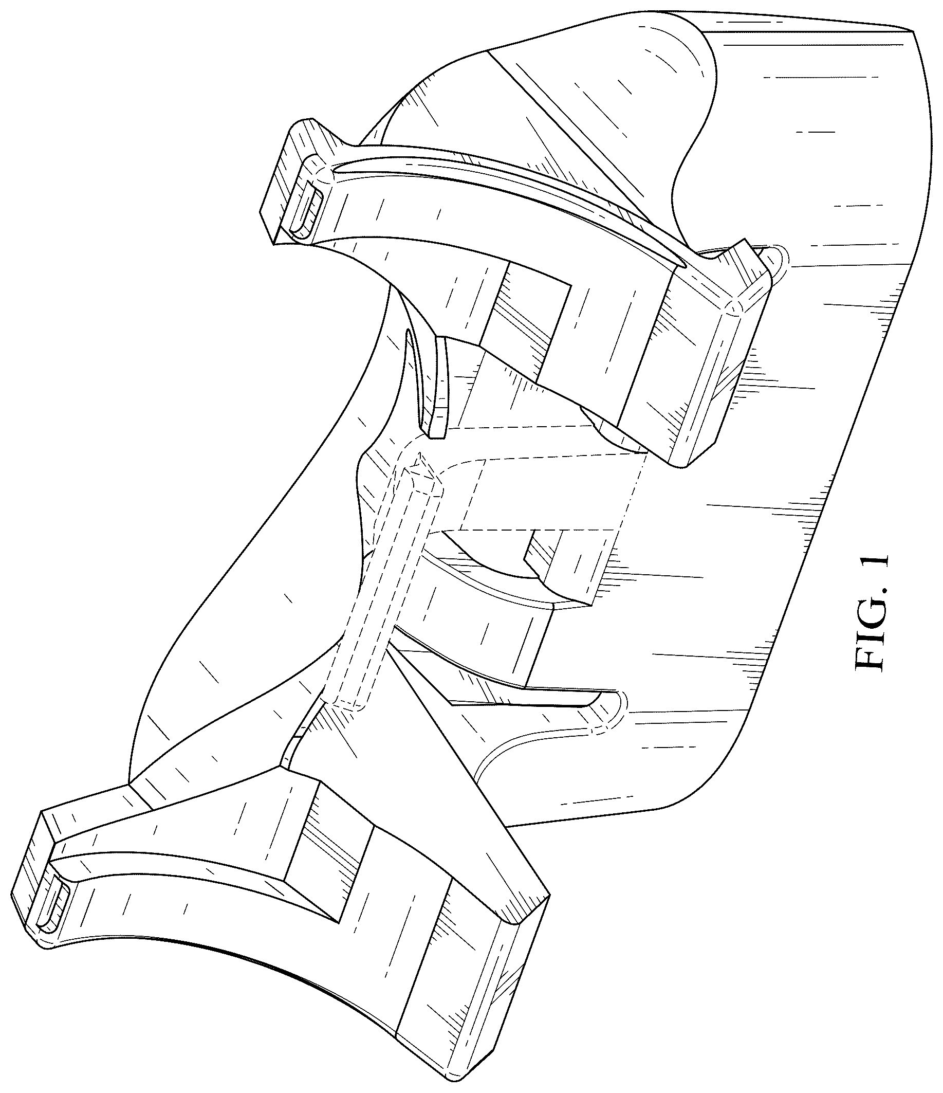Patent USD1045218 — Shaving razor cartridge connector — Figure 1