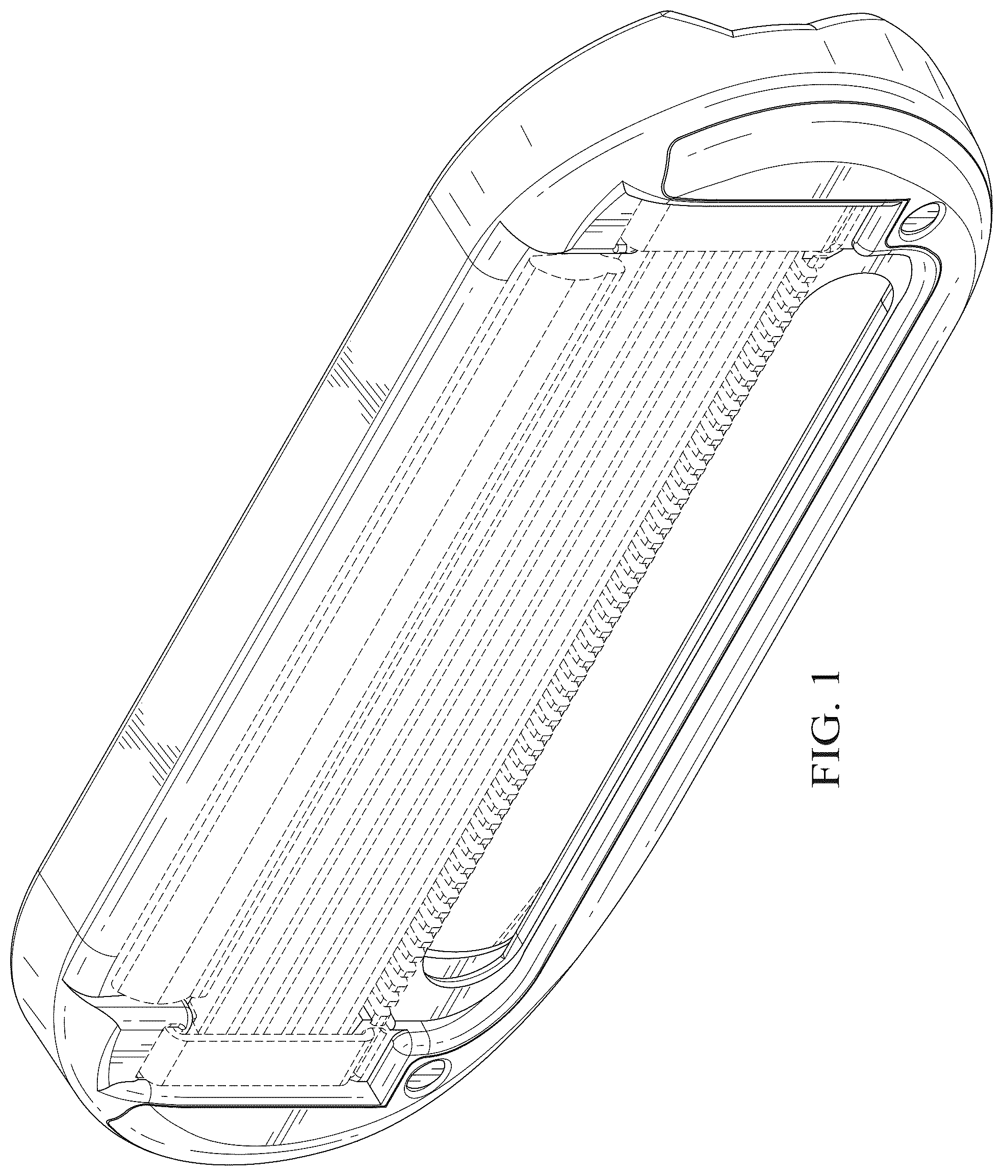 Patent USD1045219 — Shaving razor cartridge — Figure 1