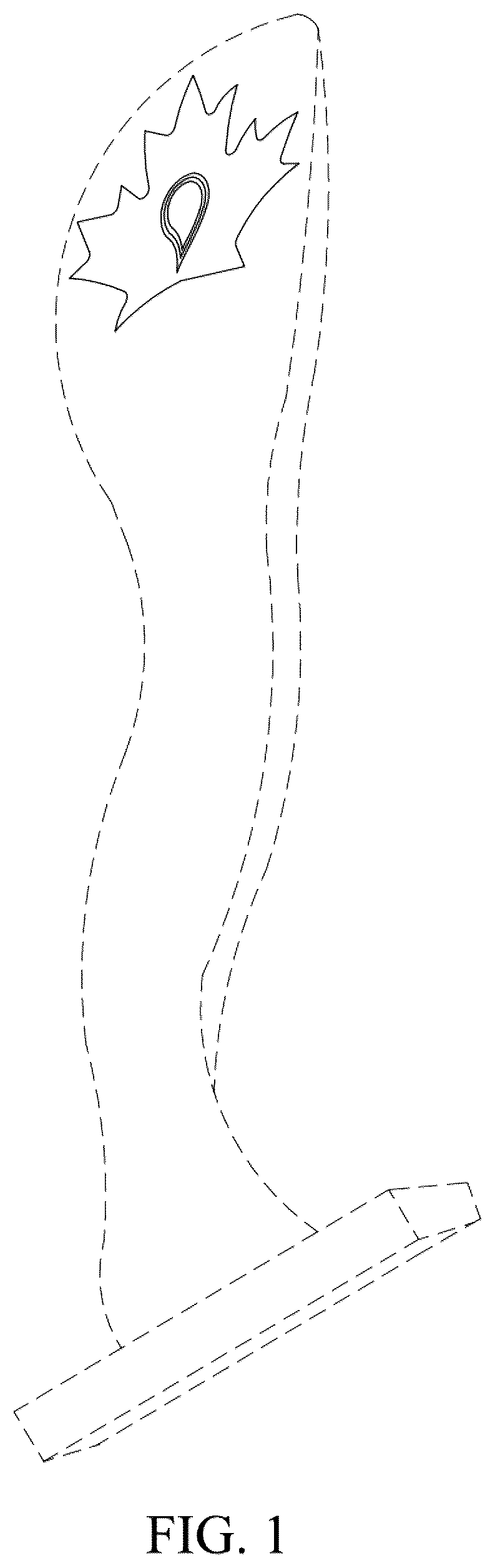 Patent USD1045220 — Shaving device handle with hole — Figure 1