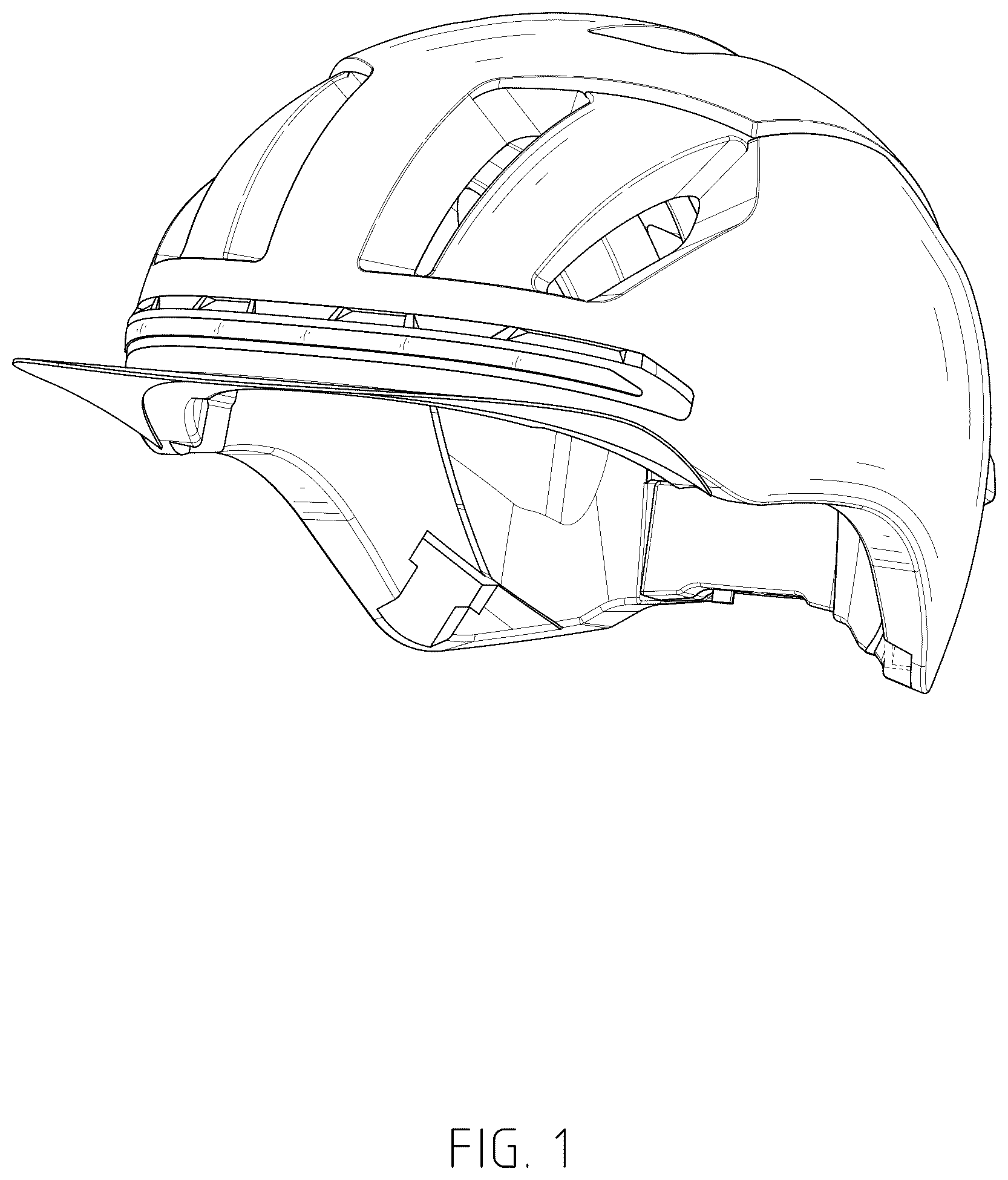 Patent USD1045233 Figure 1 – Helmet