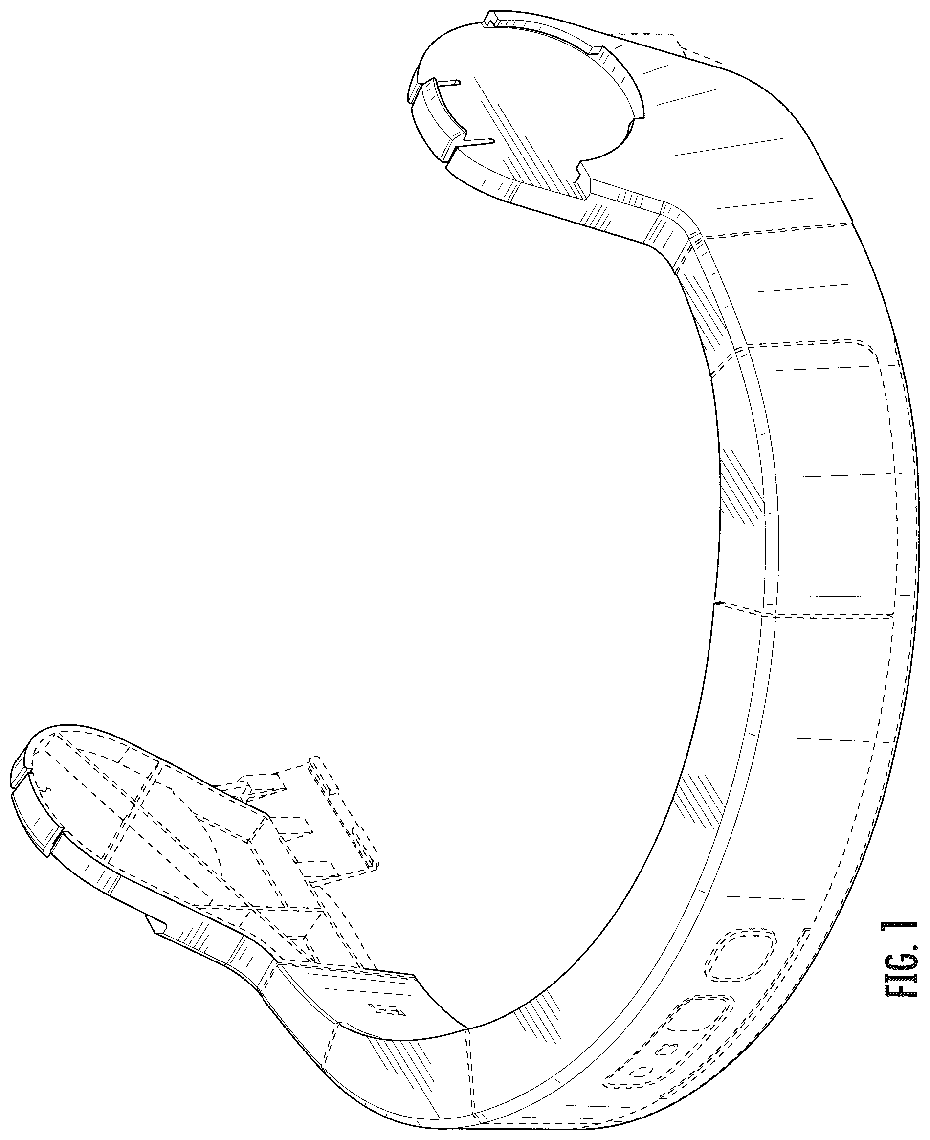 Patent USD1045235 Figure 1 – Hard hat mounting structure