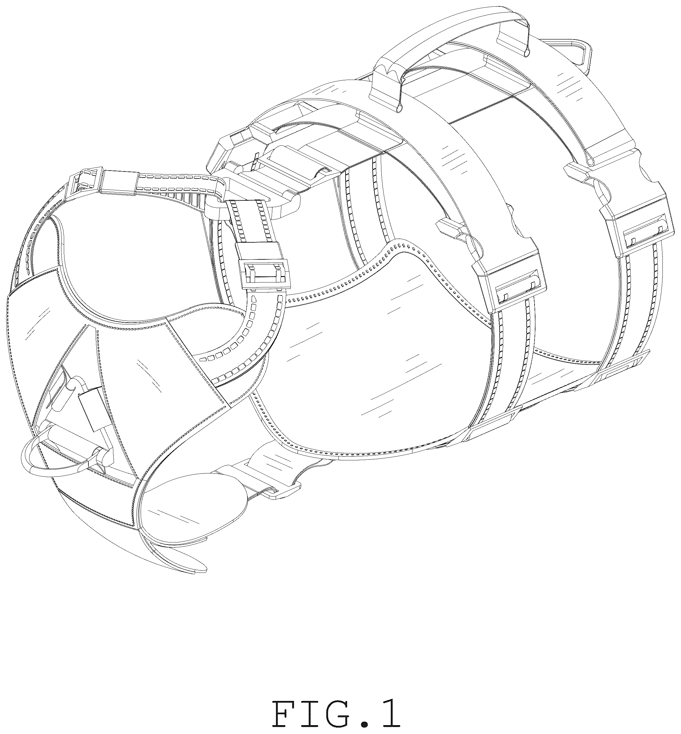 Patent USD1045250 — Dog harness — Figure 1