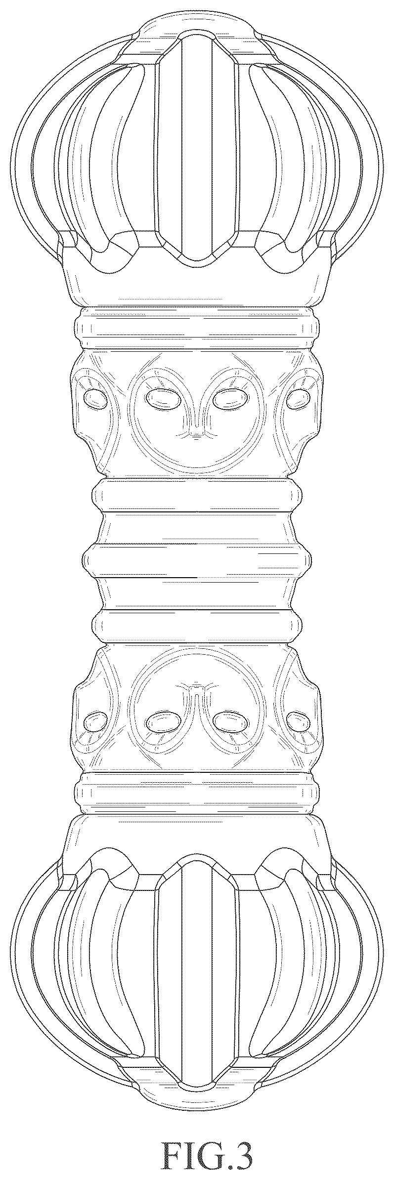 Patent USD1045255 Figure 3 – Toy for animals