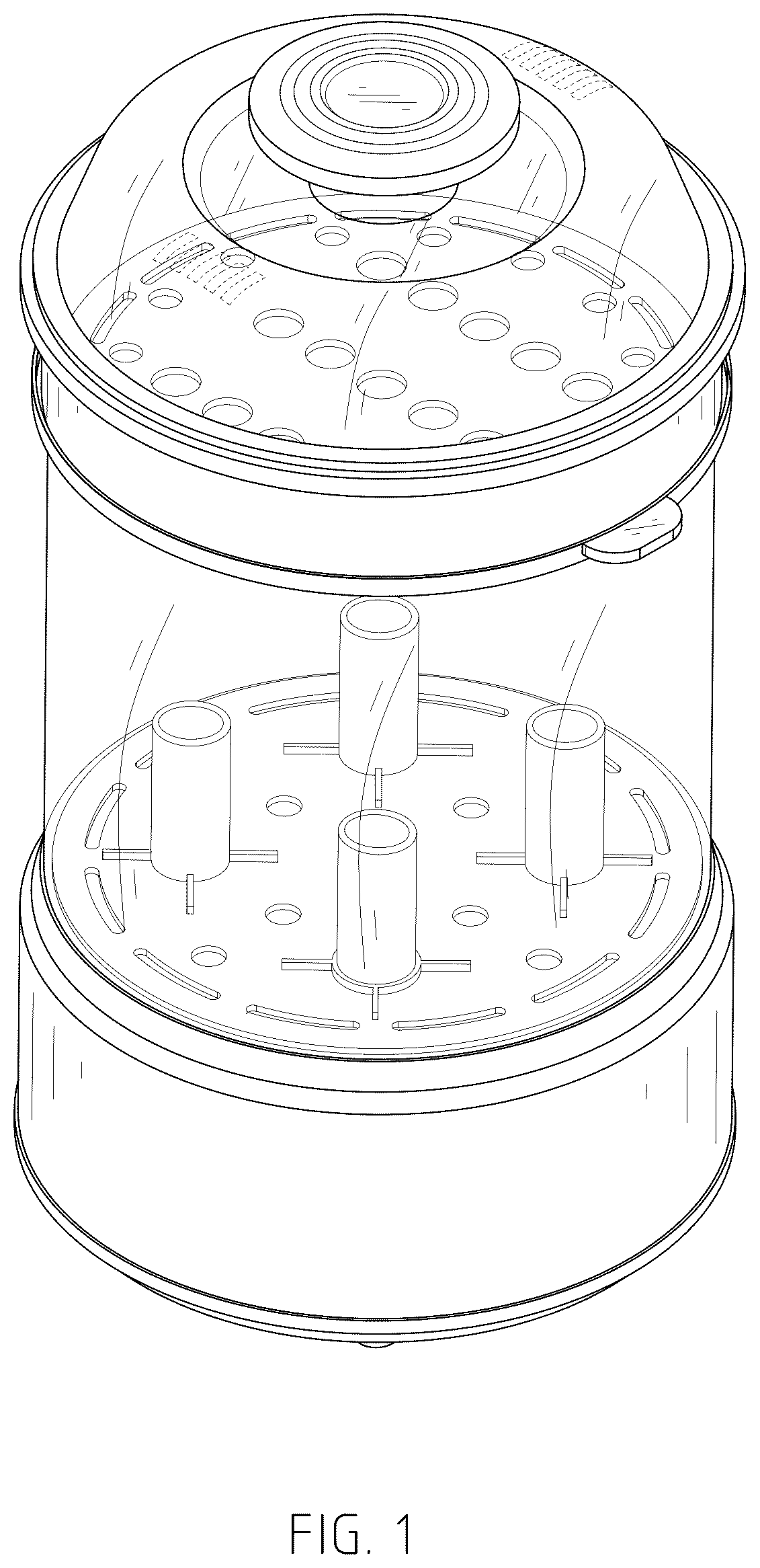 Patent USD1045261 — Combined bottle sterilizer and dryer — Figure 1
