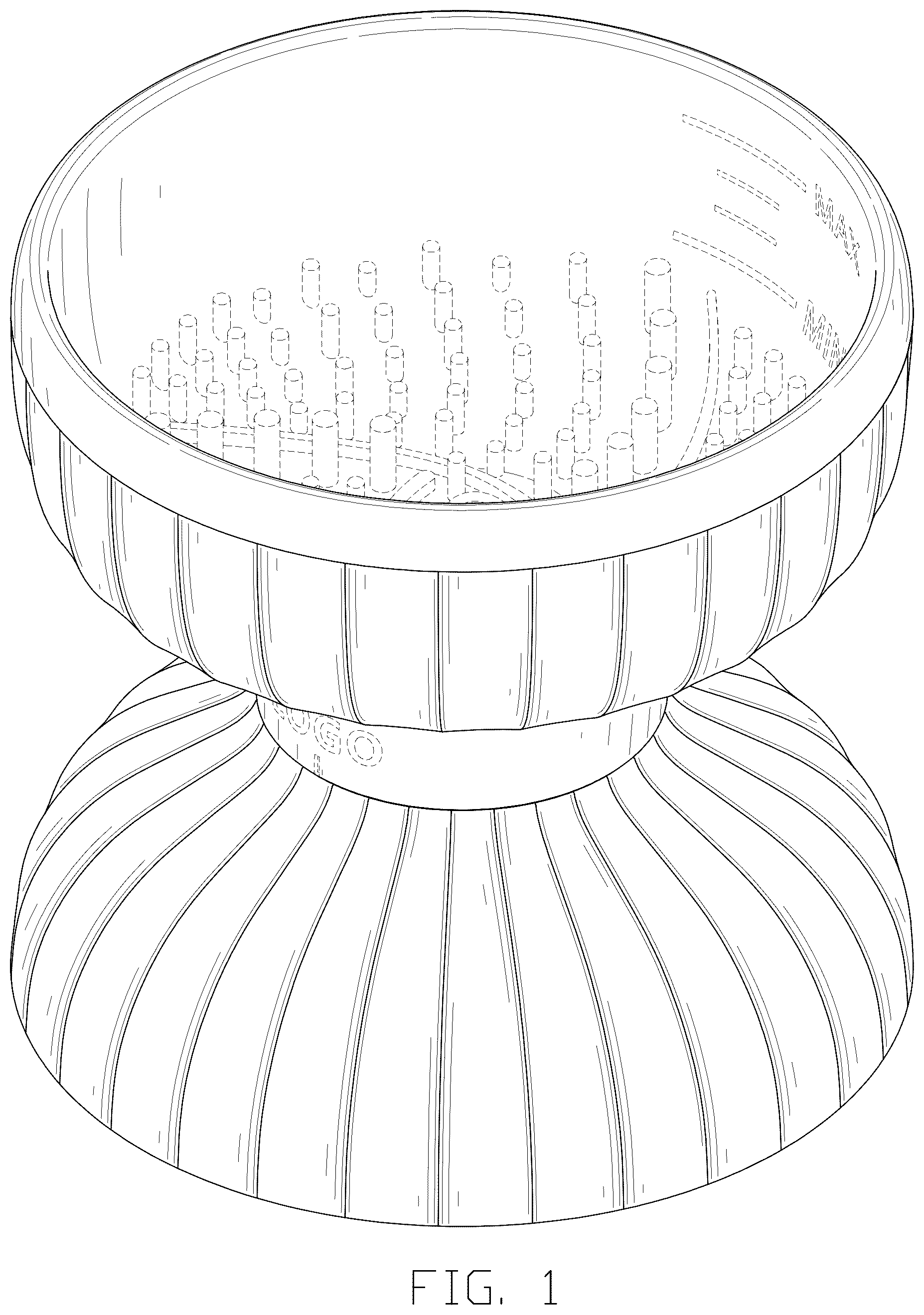Patent USD1045263 — Cosmetic brush cleaning device — Figure 1