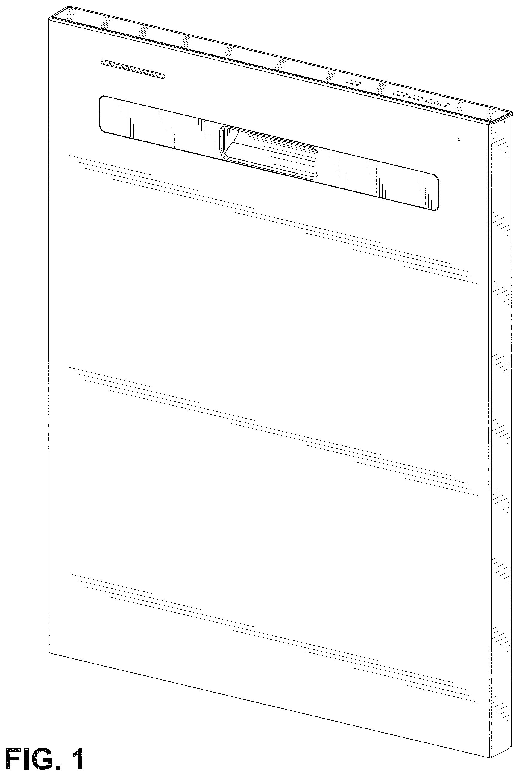Patent USD1045267 Figure 1 – Dishwasher door