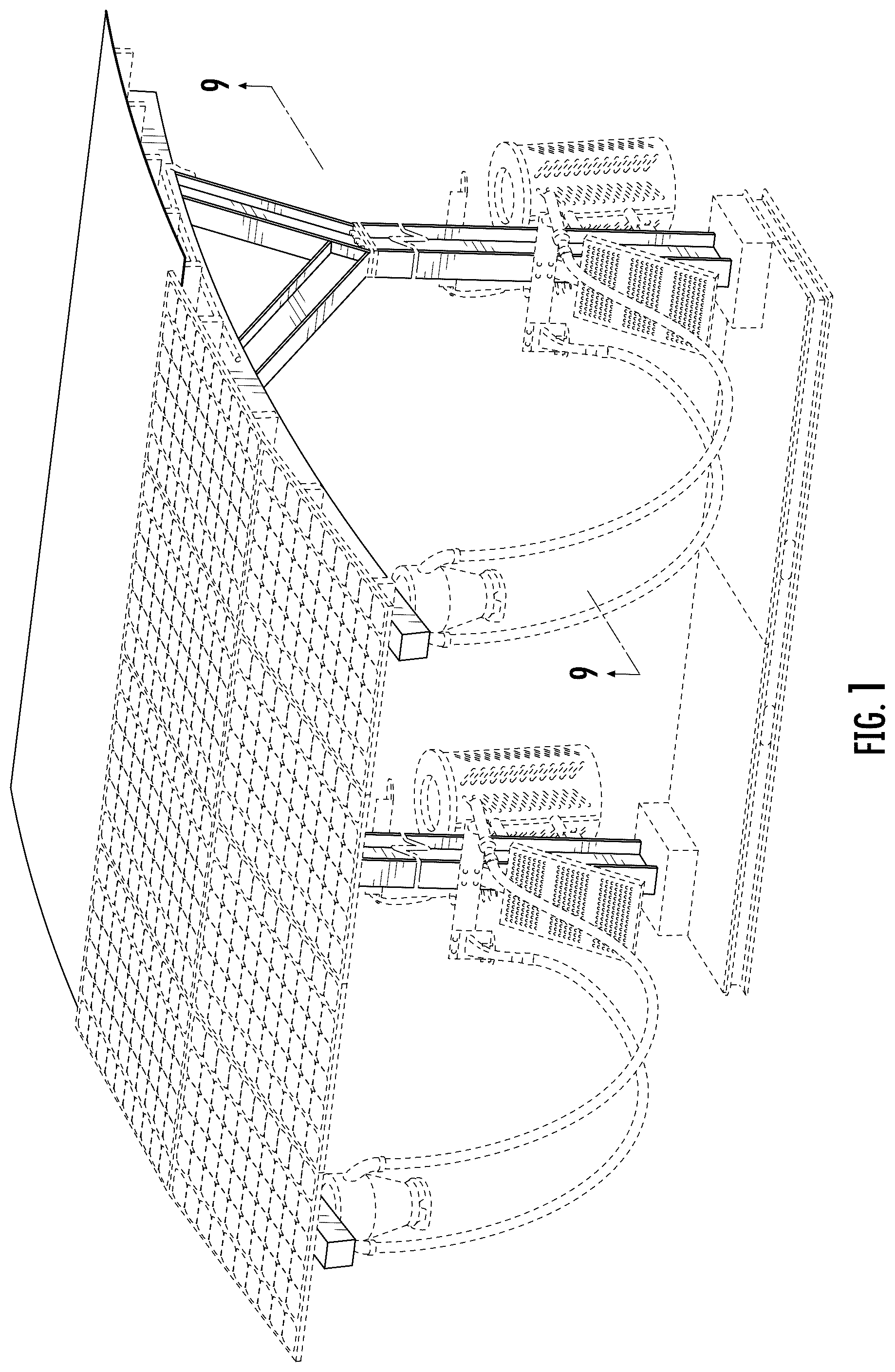 Patent USD1045271 — Vehicle treatment bay with canopy — Figure 1