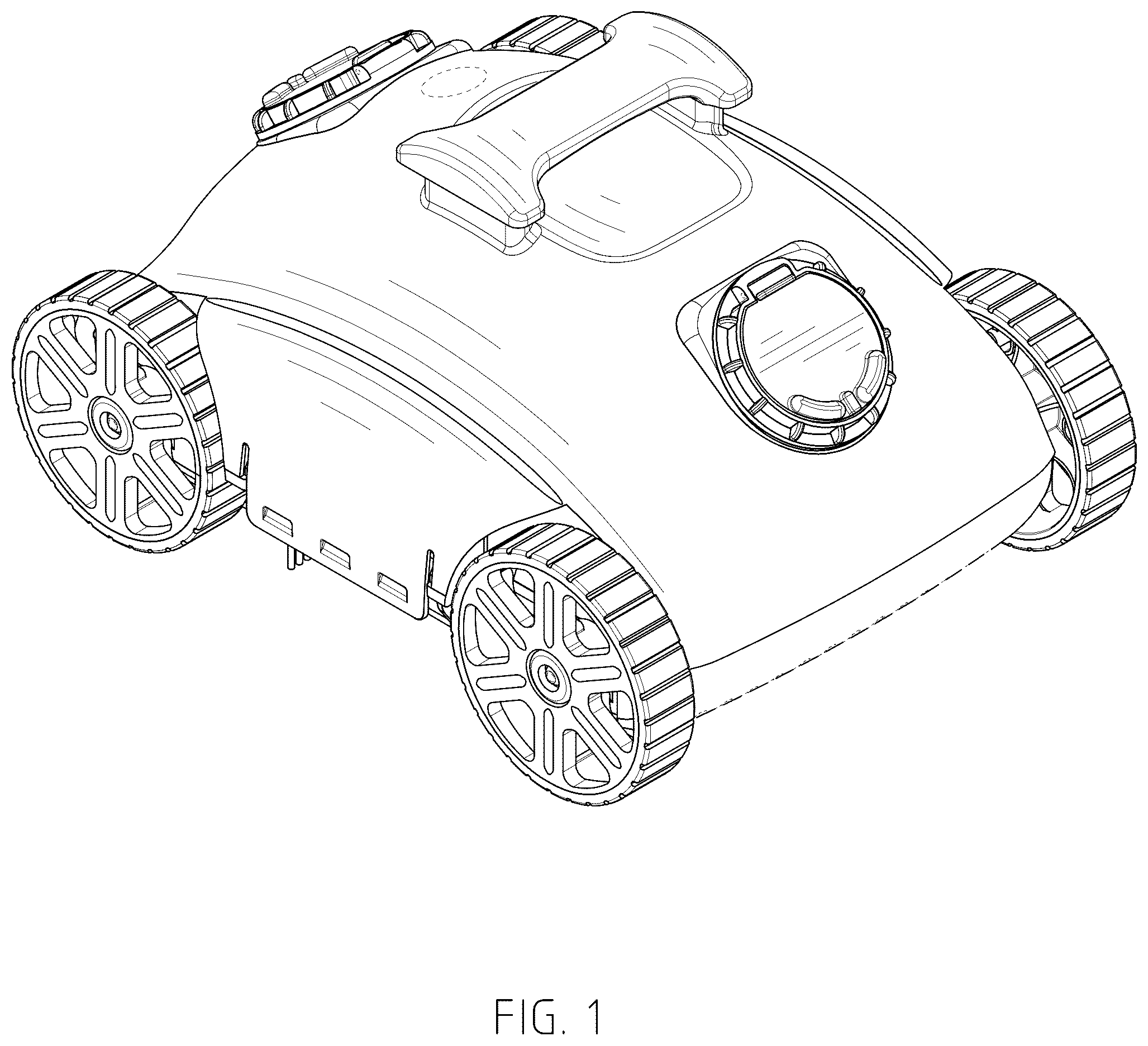 Patent USD1045286 Figure 1 – Pool cleaner