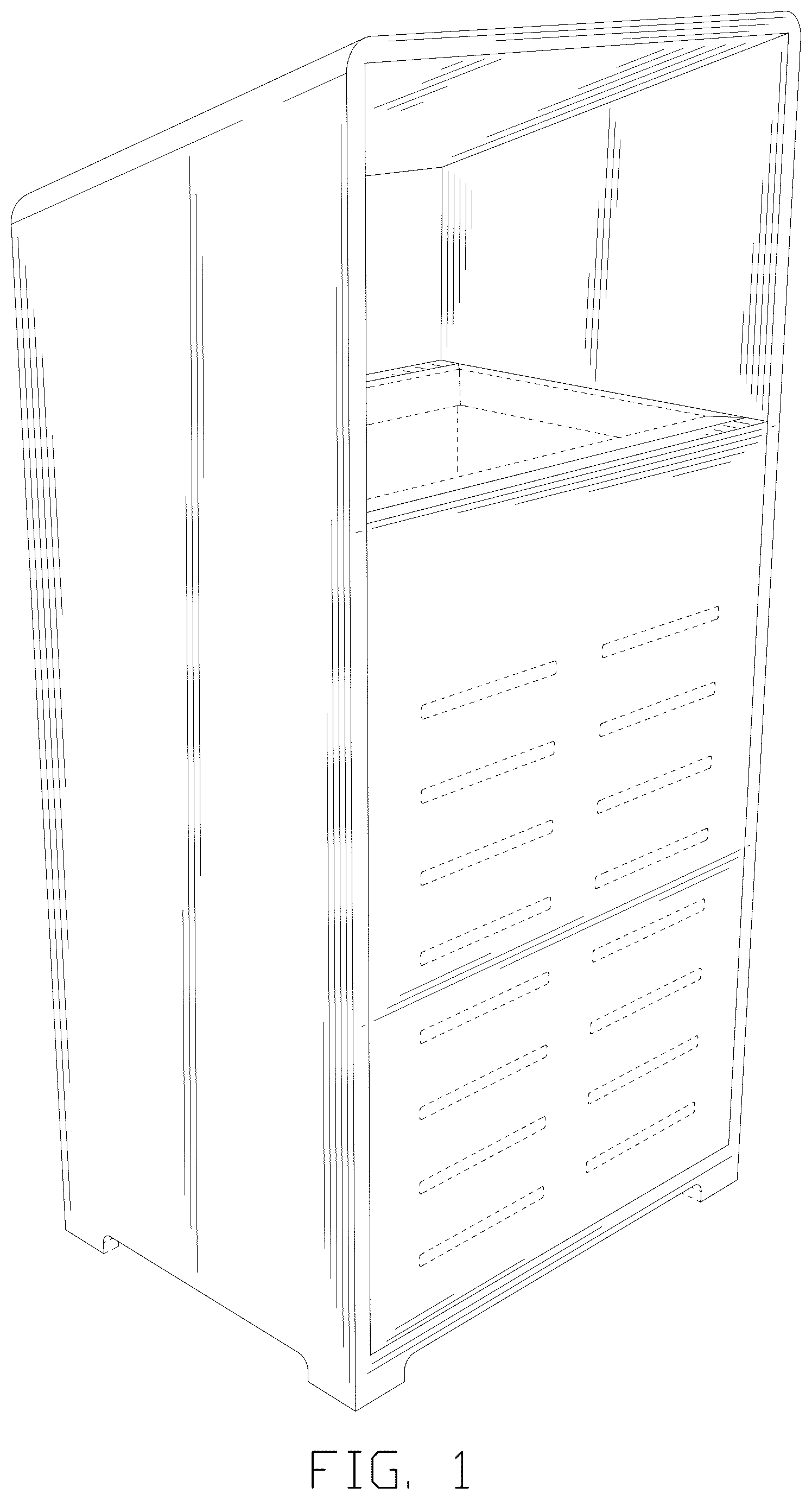 Patent USD1045312 — Street litter bin — Figure 1