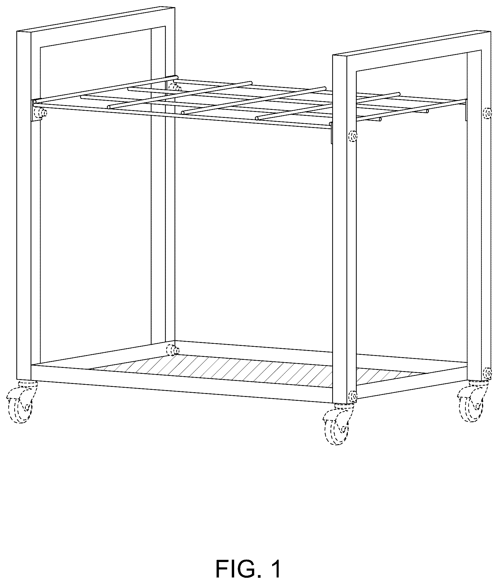 Patent USD1045314 Figure 1 – Roll file holder