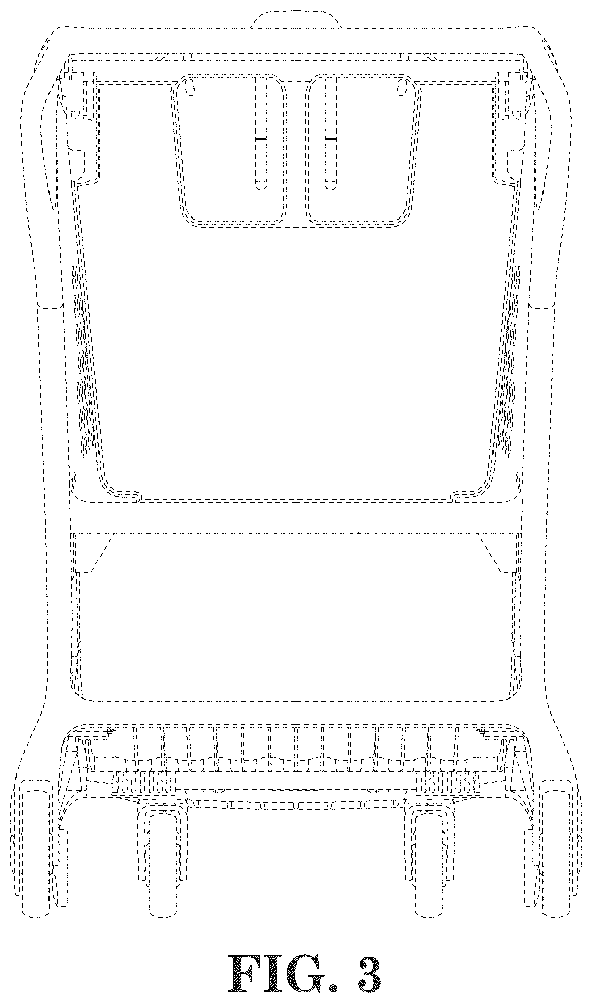 Patent USD1045316 Figure 3 – Shopping cart