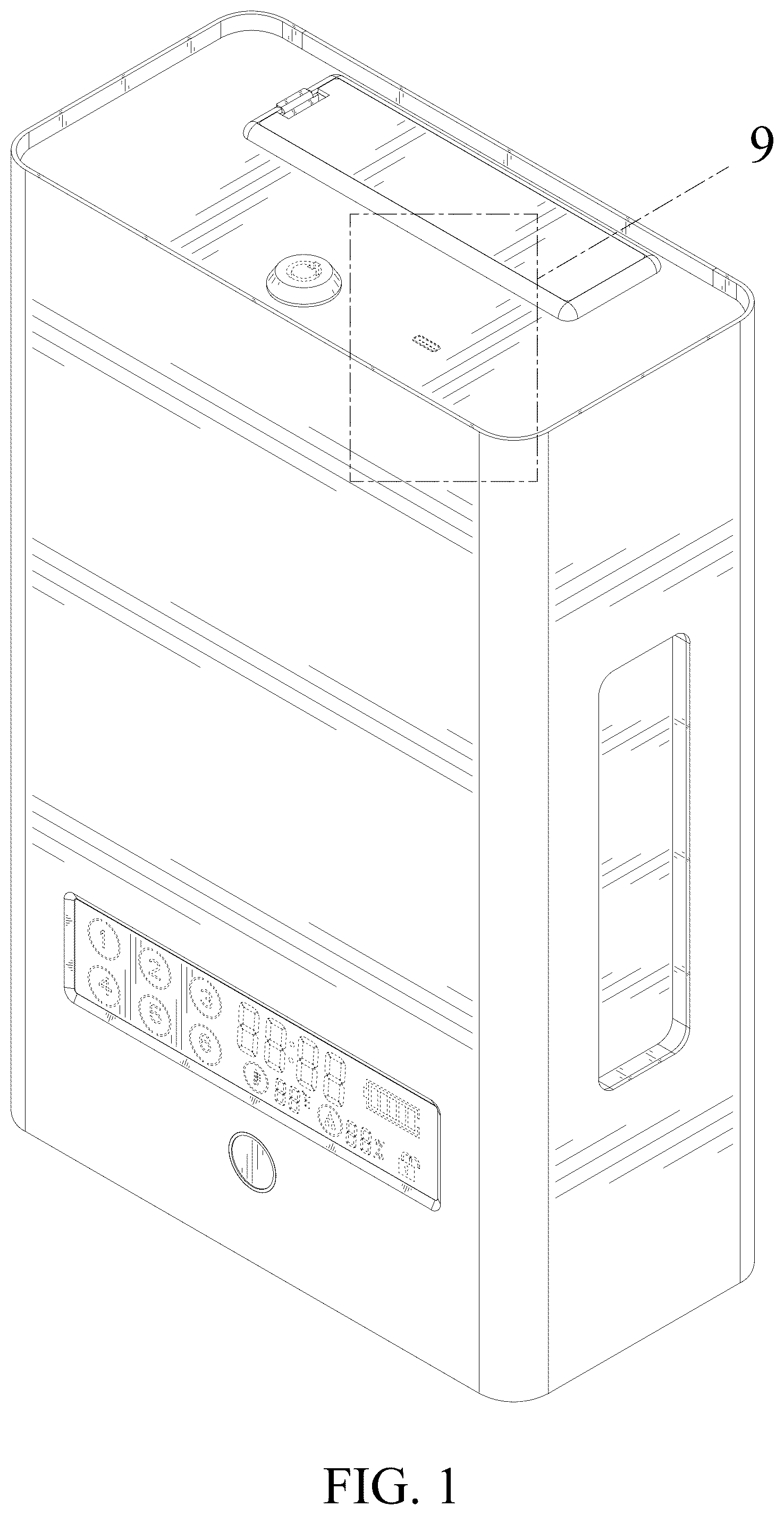 Patent USD1045320 Figure 1 – Smart safe