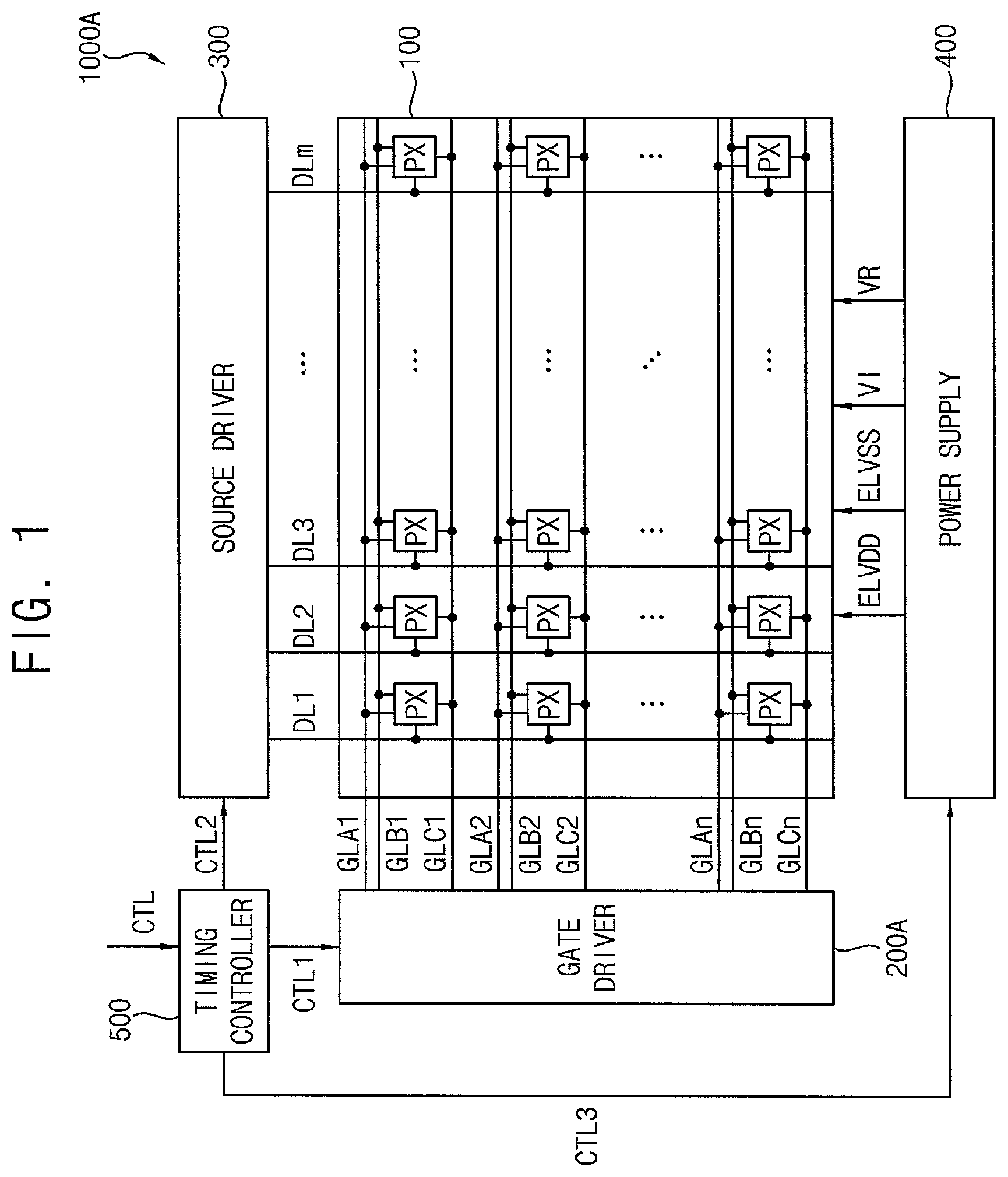 Patent USRE050143 Figure 1 – Pixel and display device including the same
