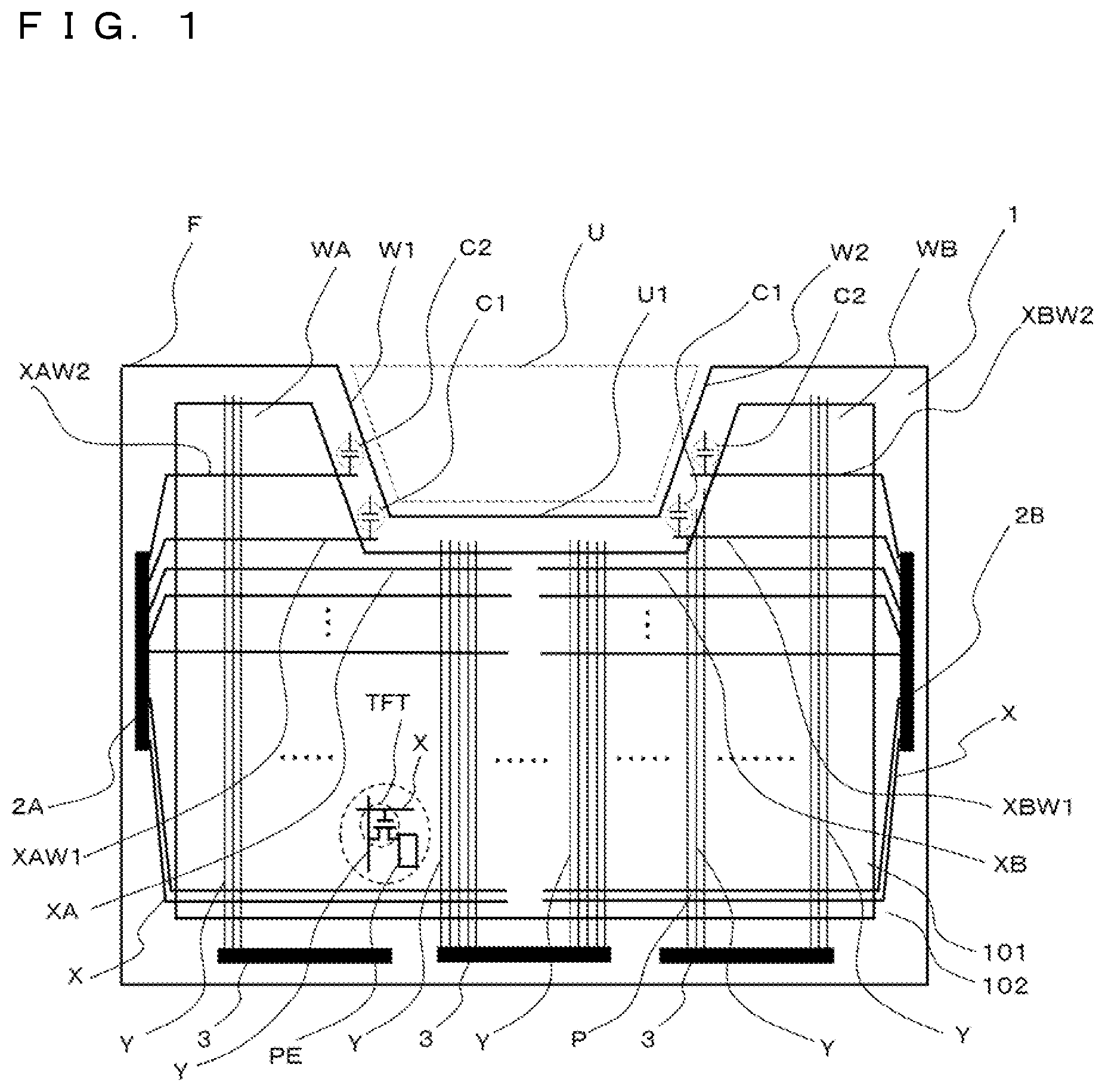 Patent USRE050155 Figure 1 – Liquid crystal display device