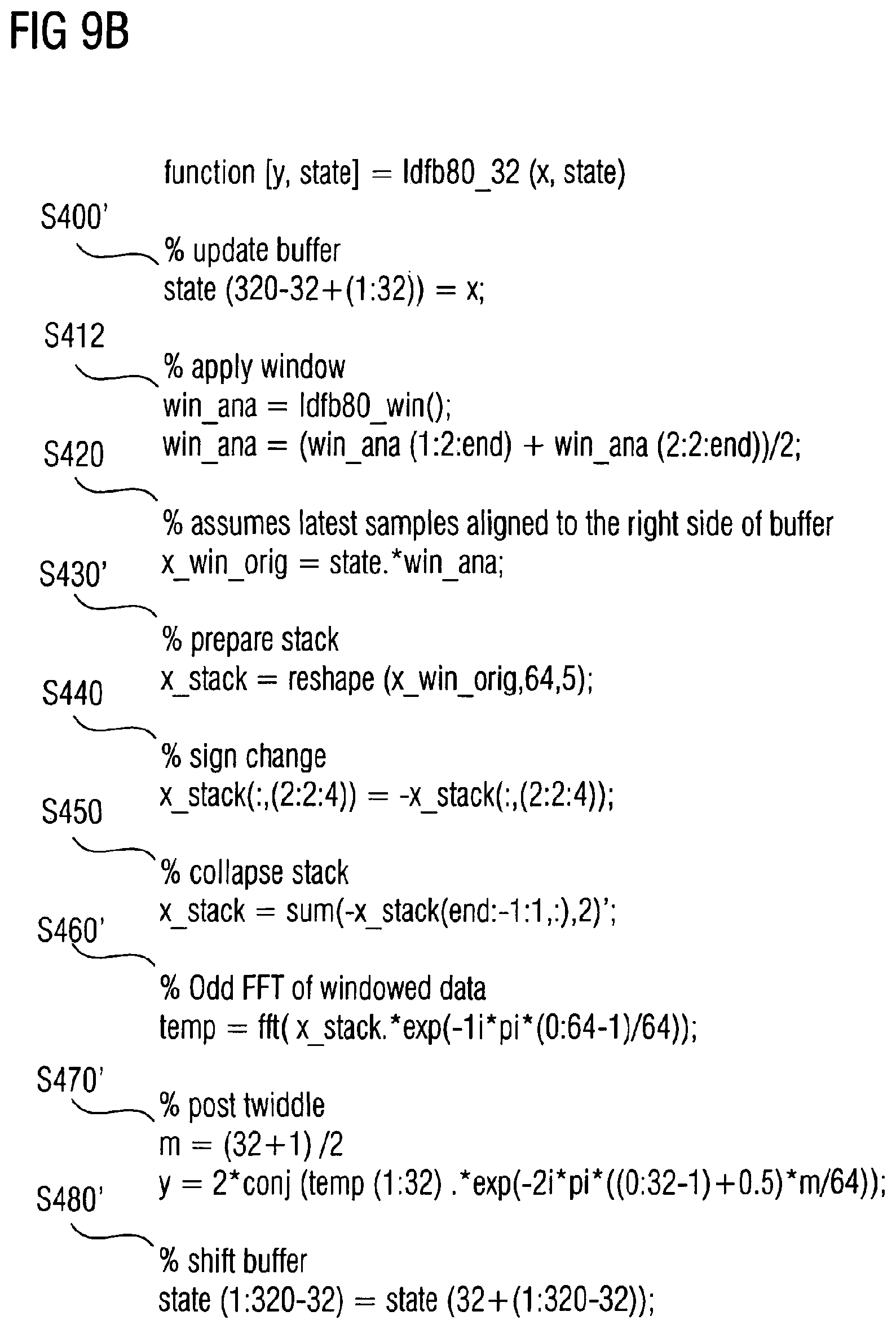 Patent USRE050159 Figure 16 – Apparatus and method for generating audio subband values and apparatus and method for generating time-domain audio samples