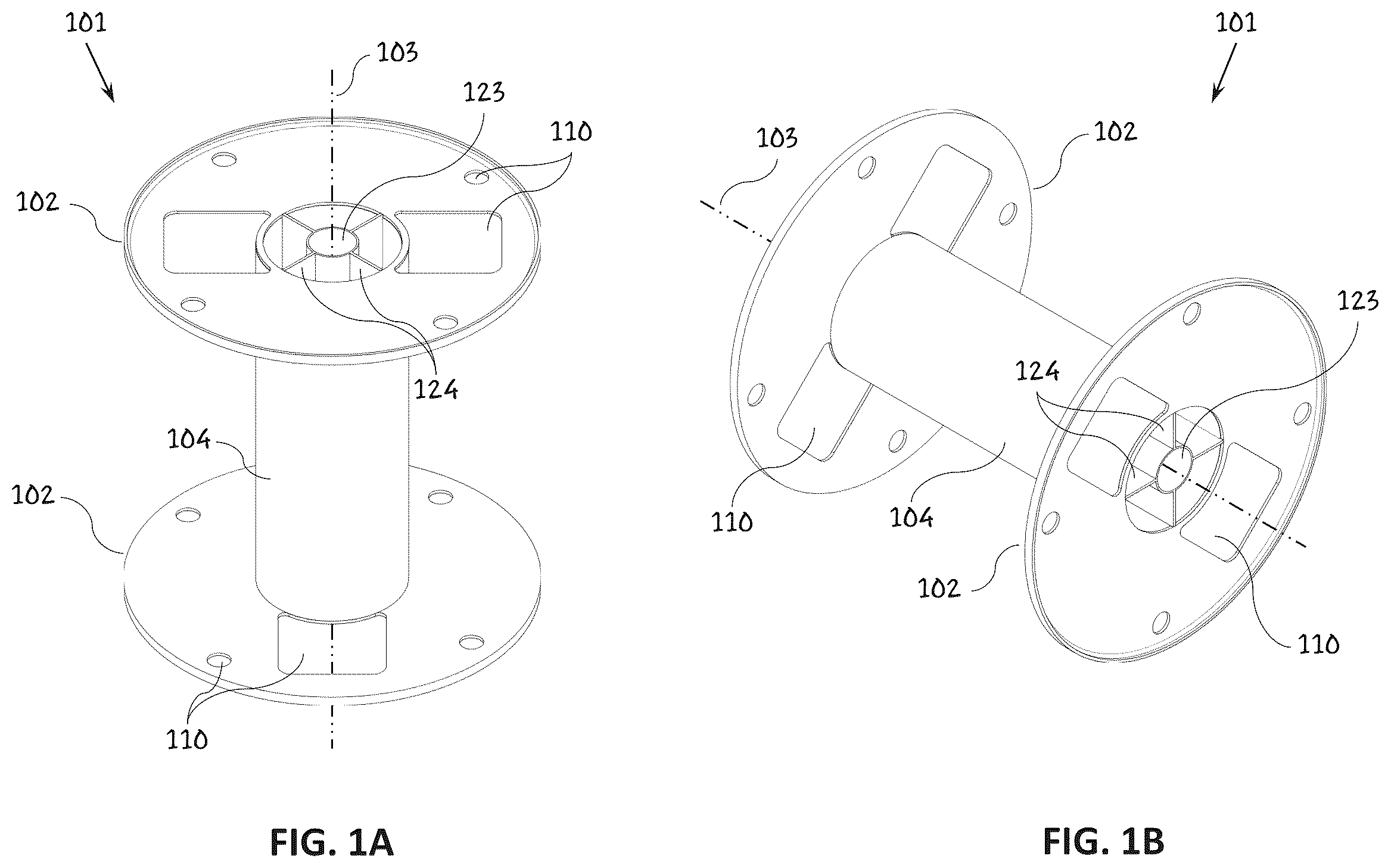 Patent US12297004 — Method and apparatus for applying a label to a spool or reel — Figure 1