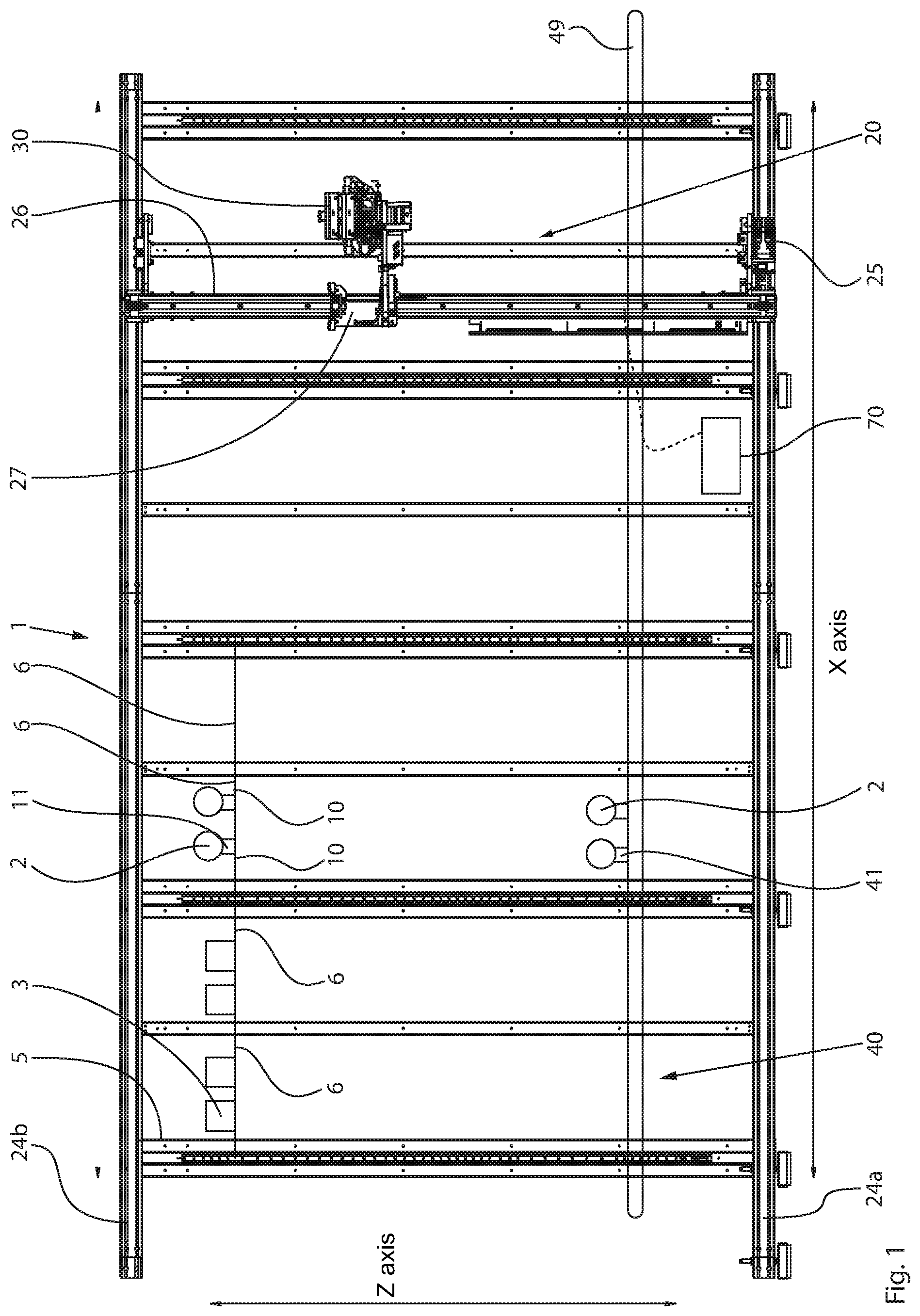 Patent US12297043 — Picking device for storing medicine bottles and method for retrieval — Figure 1
