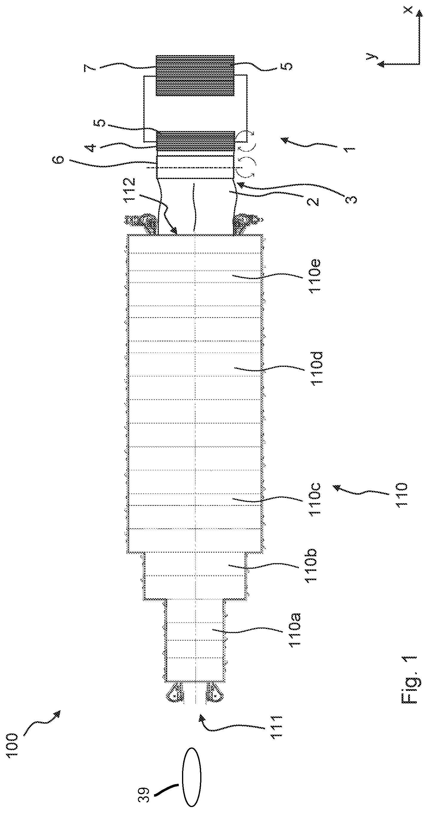 Patent US12297063 — Film winding system and assembly comprising a film stretching unit and such a film winding system — Figure 1