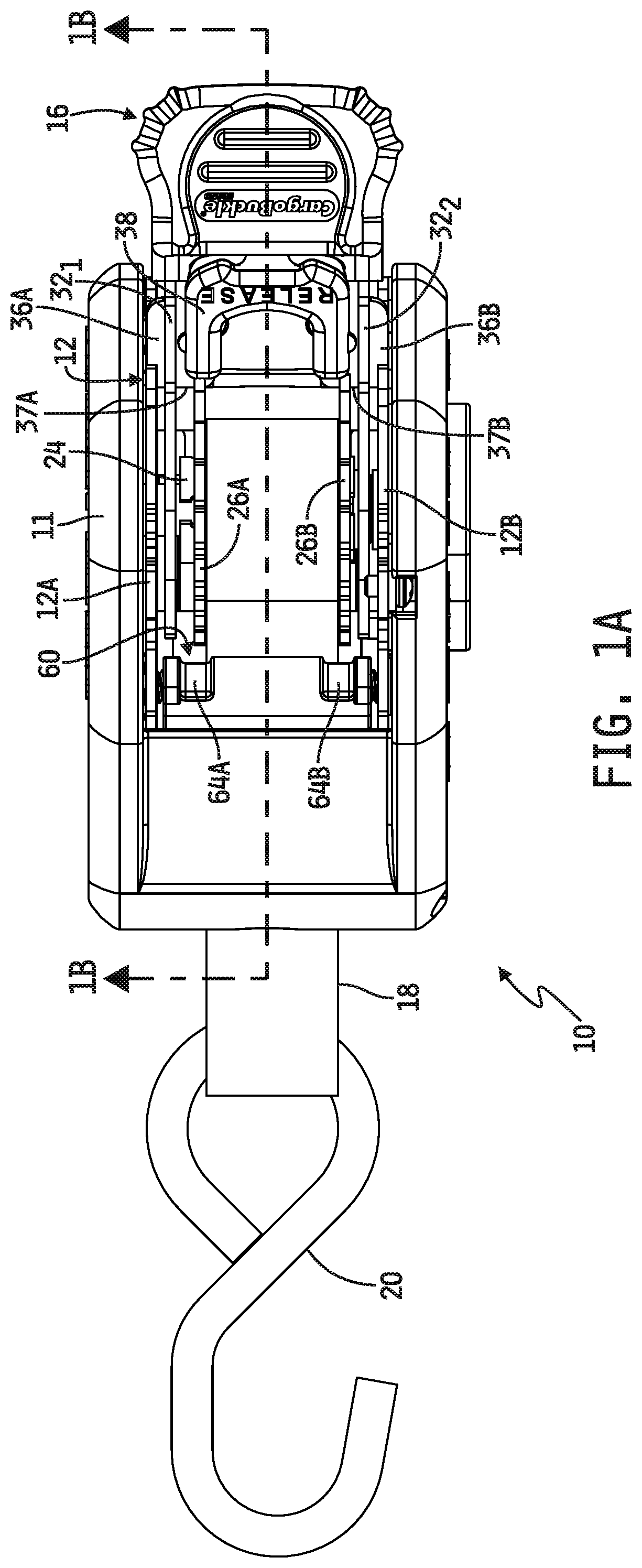 Patent US12297072 — Web retractor including web take-up prevention apparatus — Figure 1
