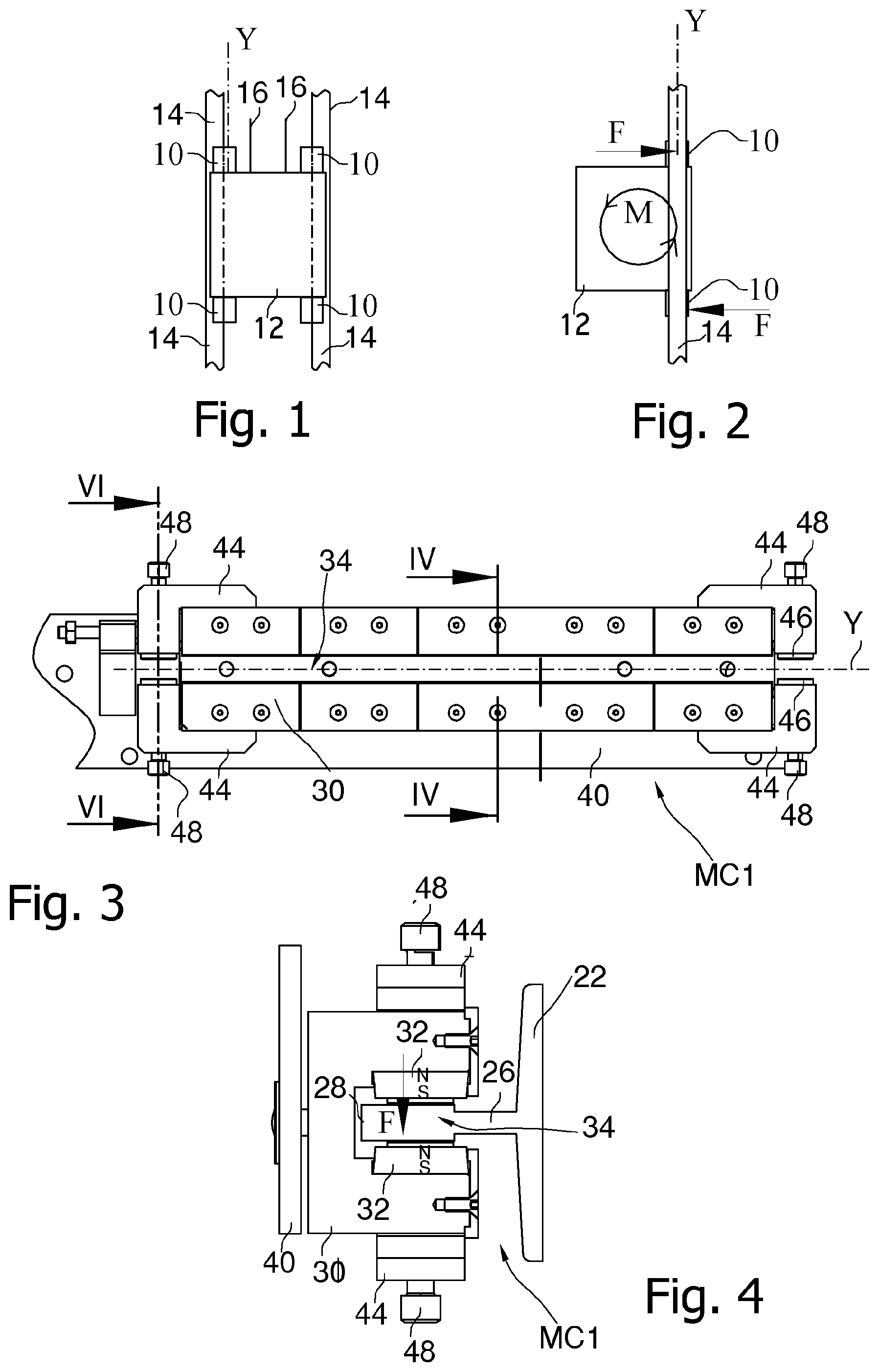 Patent US12297082 — Transport system for an elevator or lift — Figure 1
