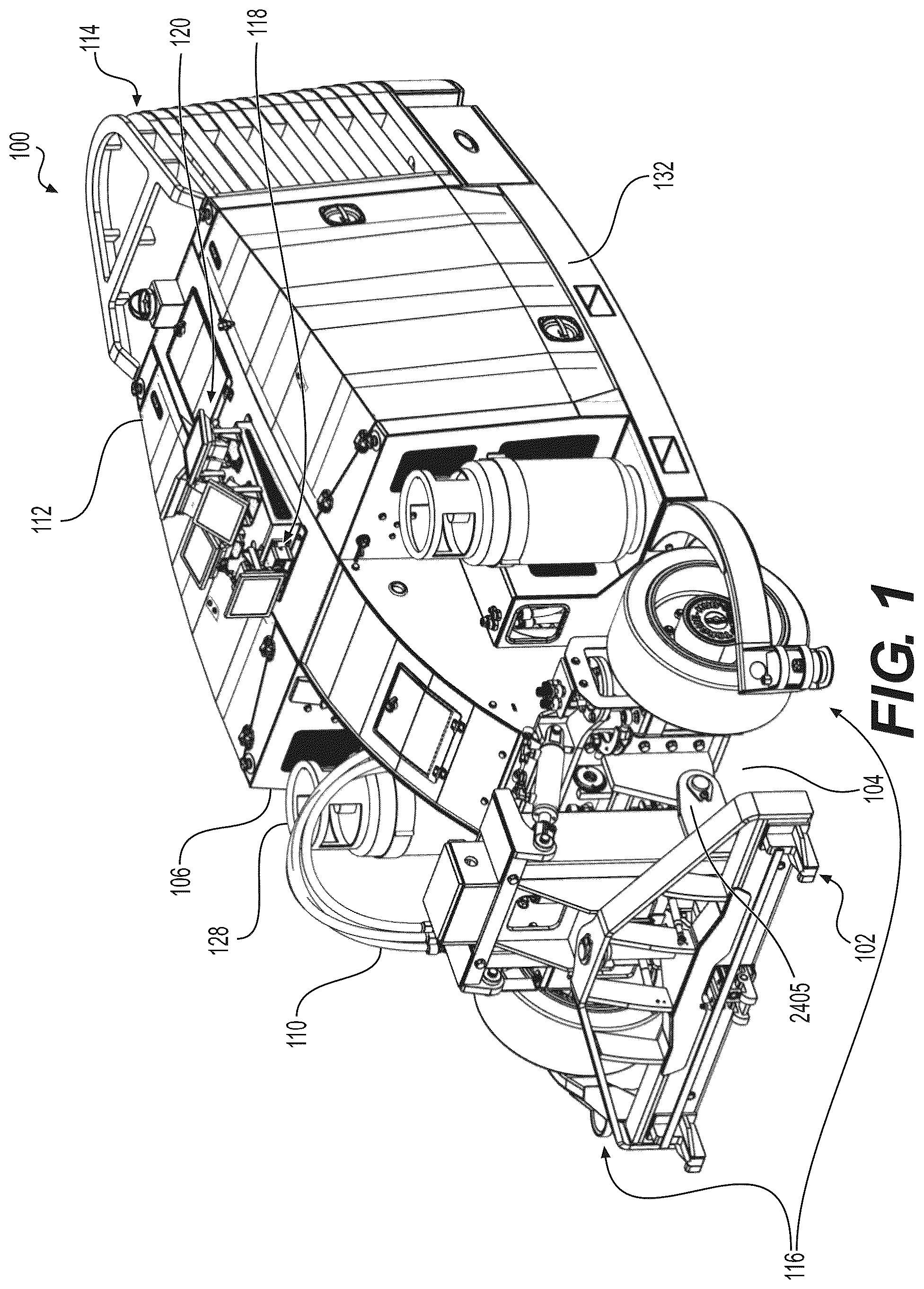 Patent US12297089 — Autonomous conveyance robot for cross-dock operations — Figure 1