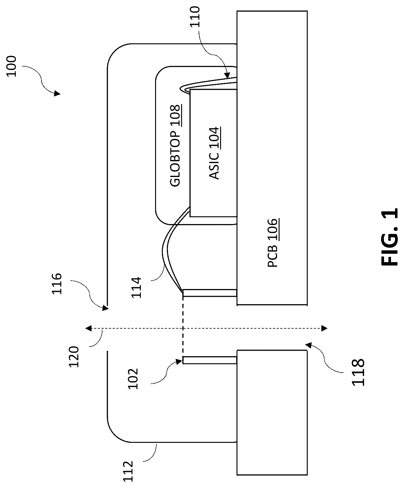 Patent US12297096 — MEMS transducer — Figure 1