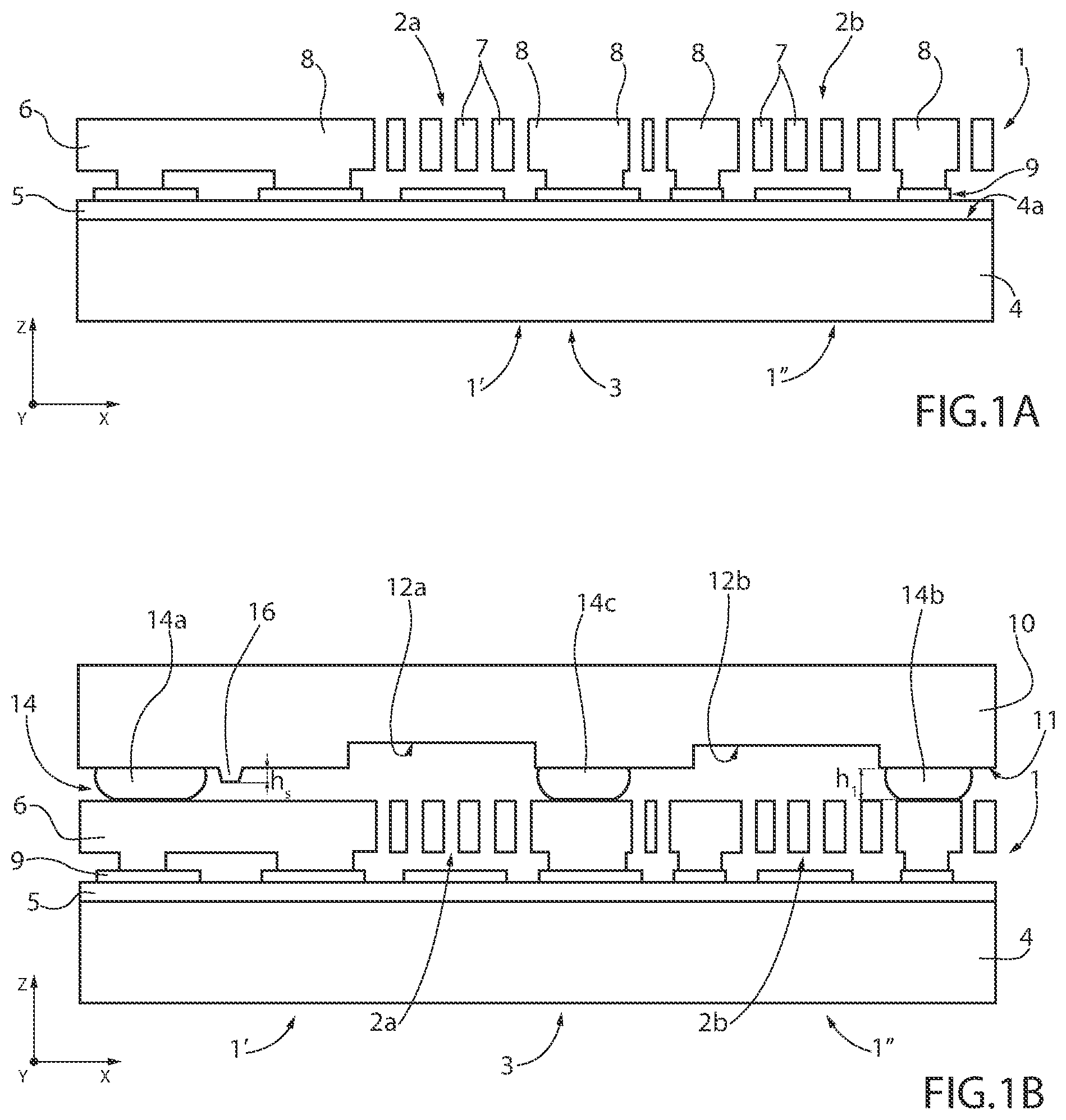 Patent US12297099 — Process for manufacturing a combined microelectromechanical device and corresponding combined microelectromechanical device — Figure 1