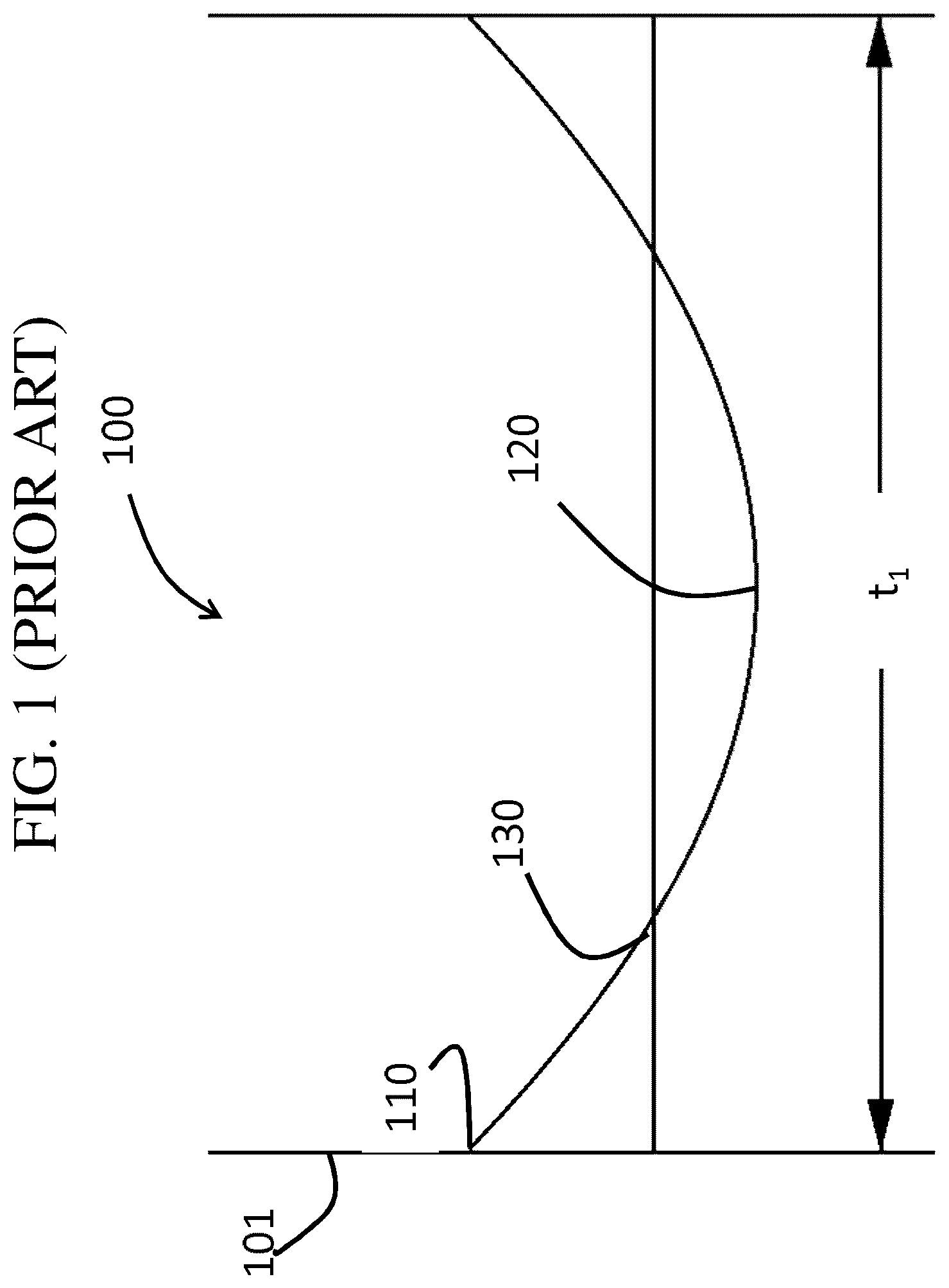 Patent US12297141 — Fusion-formable glass-based articles including a metal oxide concentration gradient — Figure 1