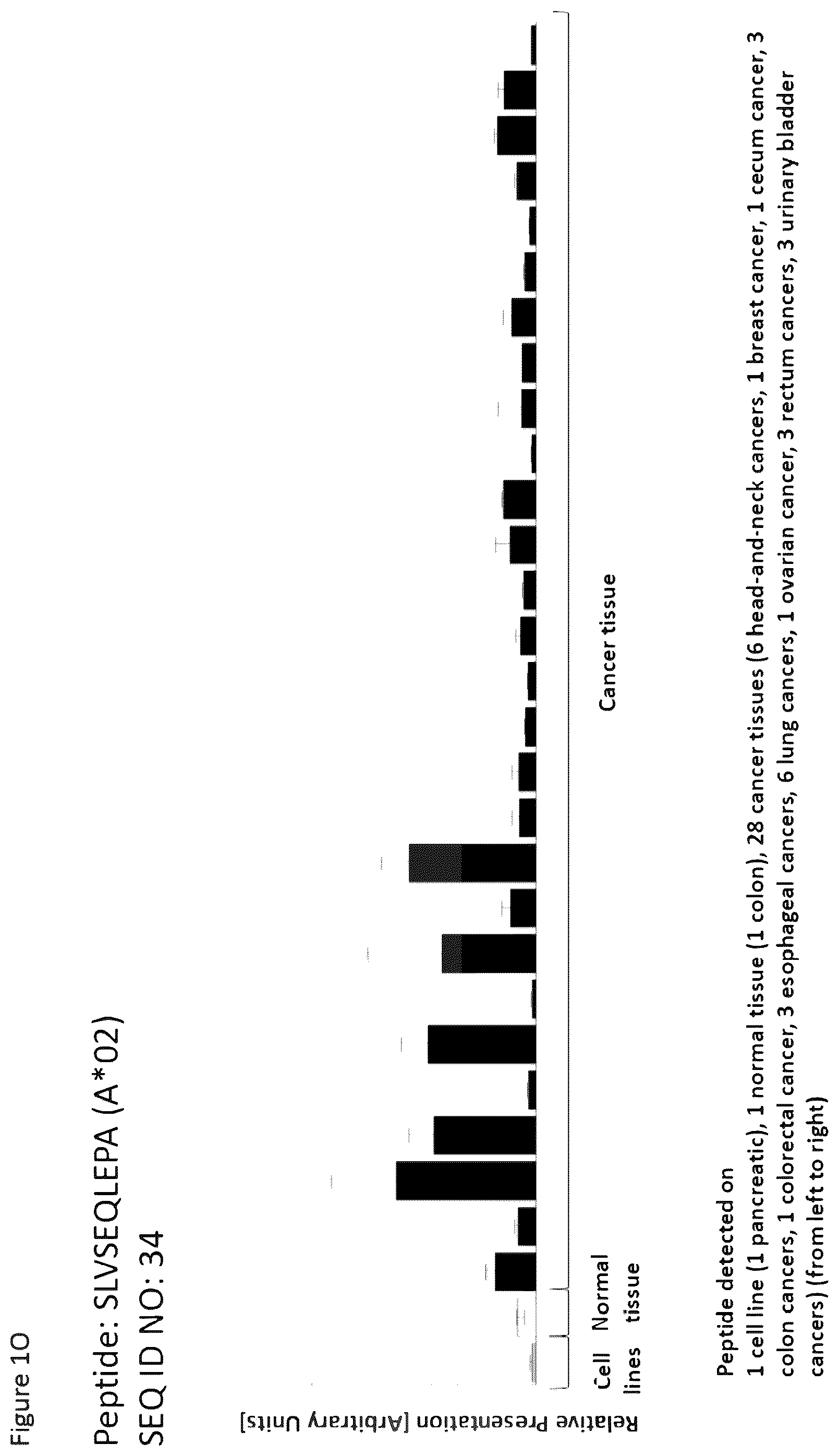 Patent US12297254 Figure 15 – Peptides and combination of peptides for use in immunotherapy against esophageal cancer and other cancers